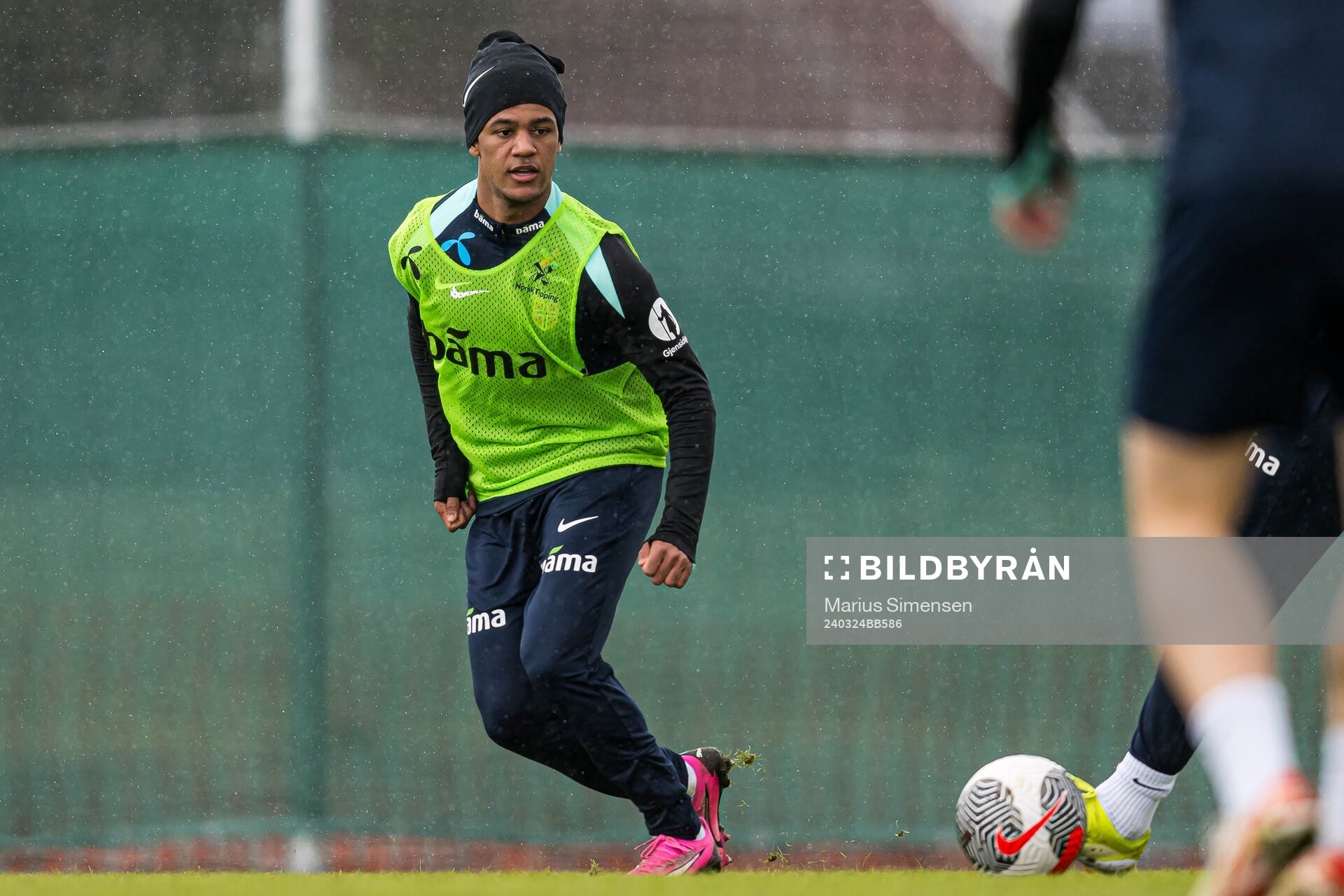 Oscar Bobb of the Norwegian national football team