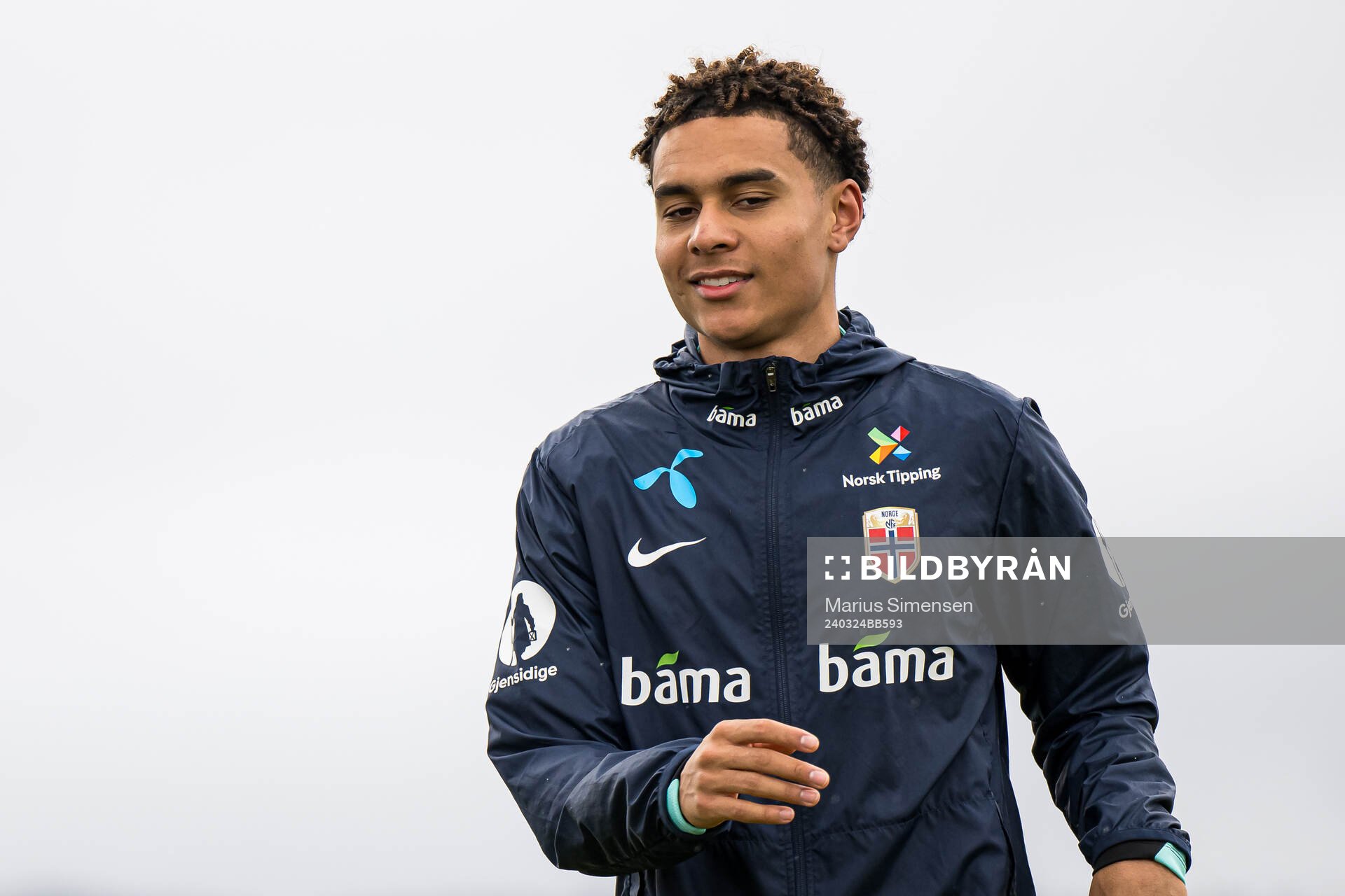 Antonio Nusa of the Norwegian national football team