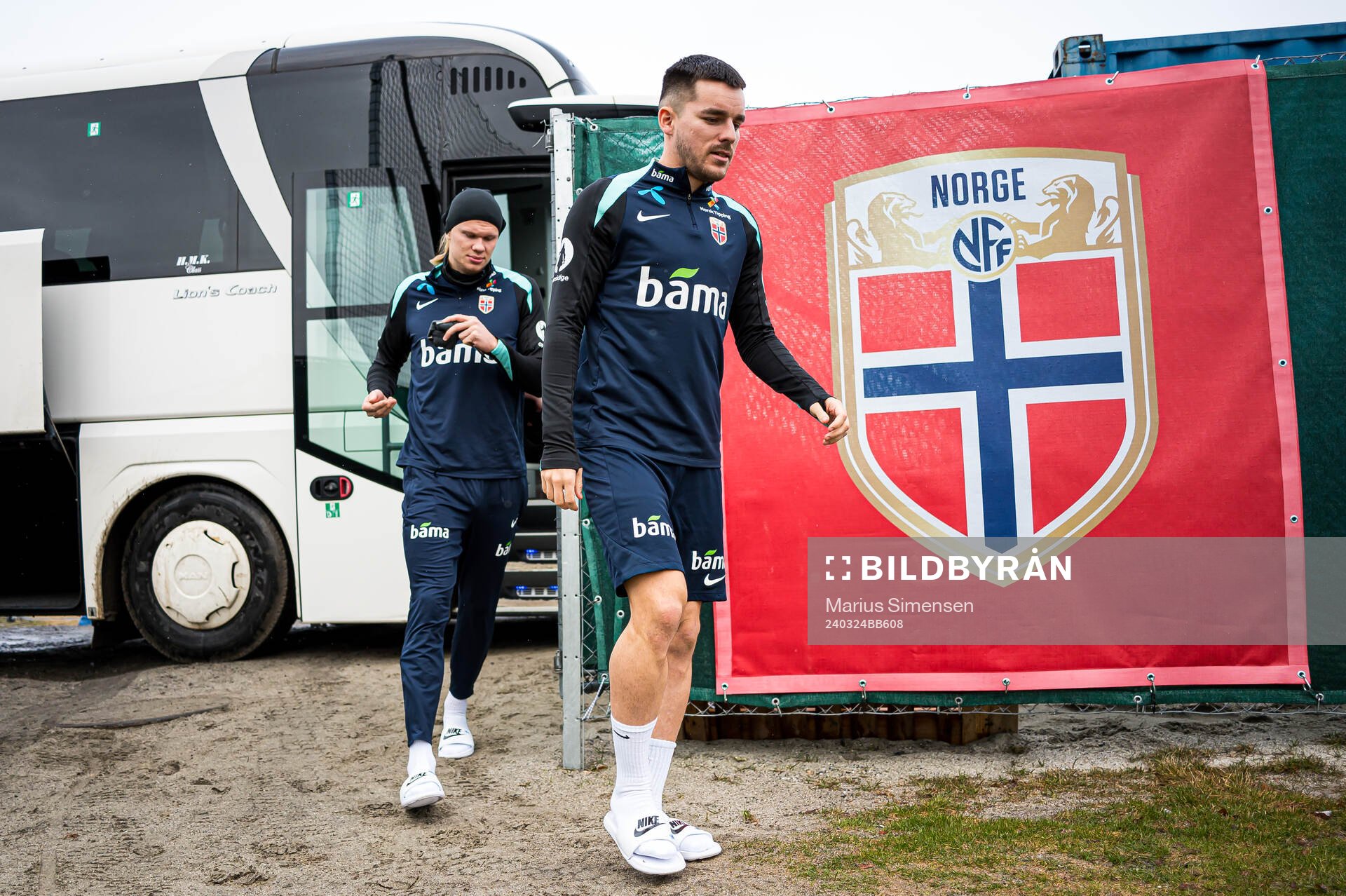Erling Braut Haalanda and Hugo Vetlesen of the Norwegian