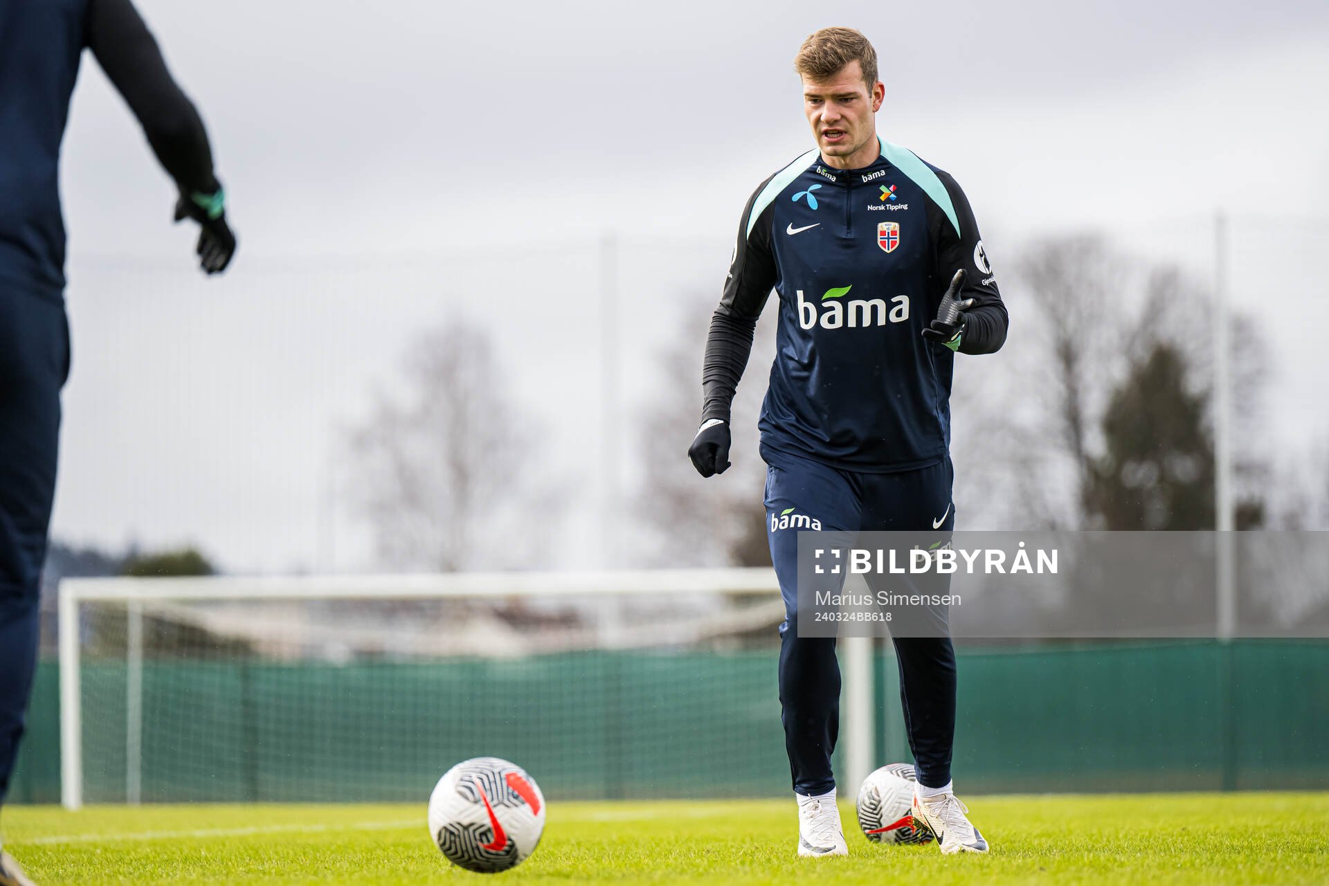 Alexander Sørloth of the Norwegian national football team