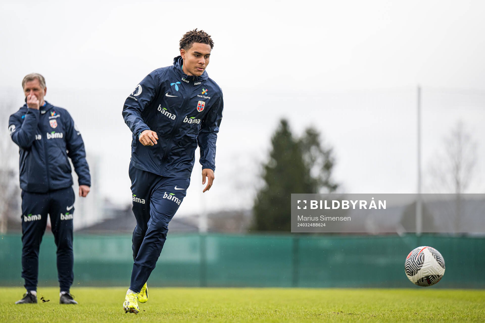 Antonio Nusa of the Norwegian national football team