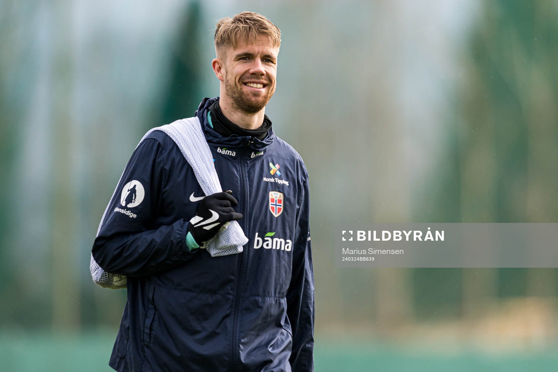 Kristoffer Vassbakk Ajer of the Norwegian national football