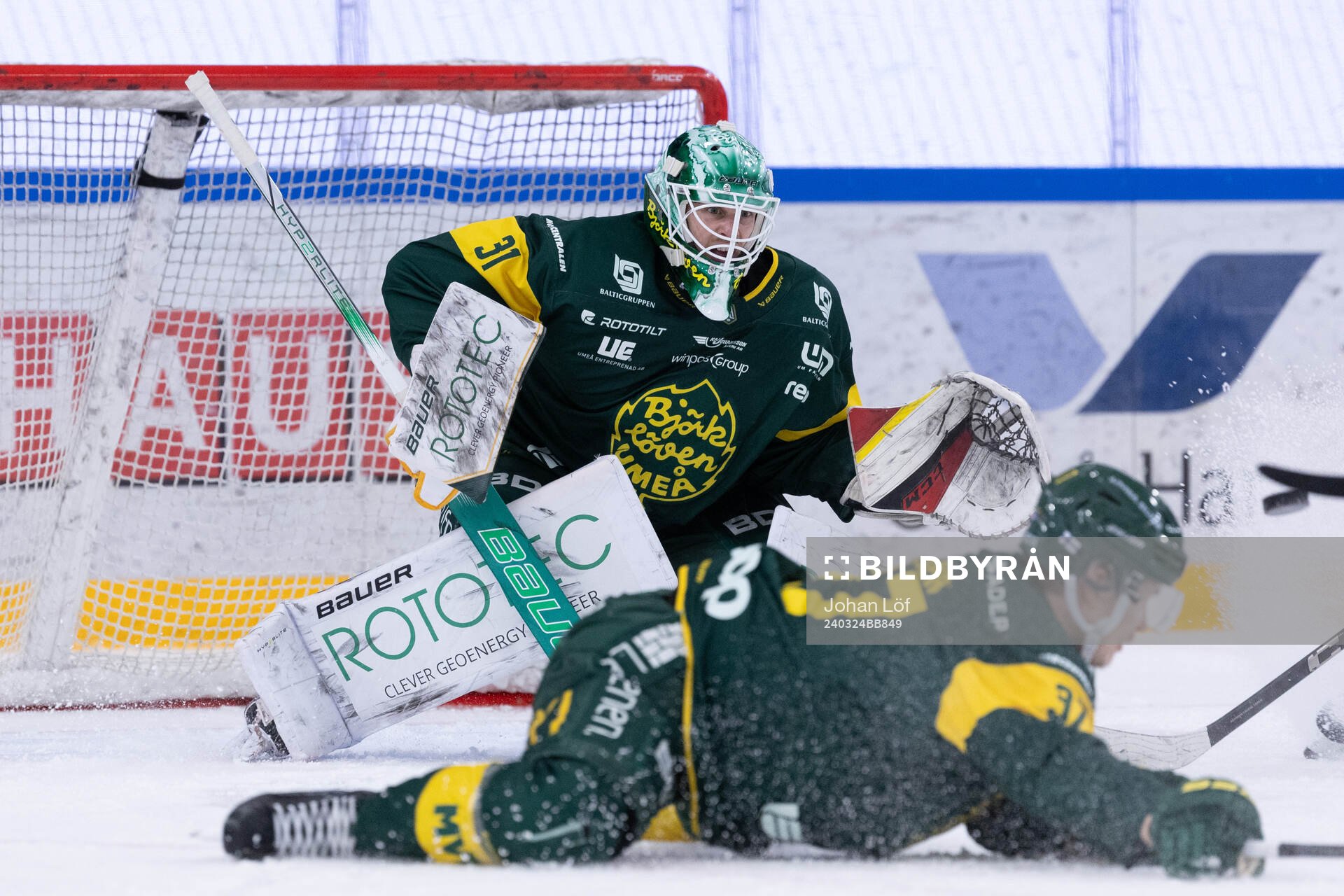 Björklövens målvakt Niklas Svedberg