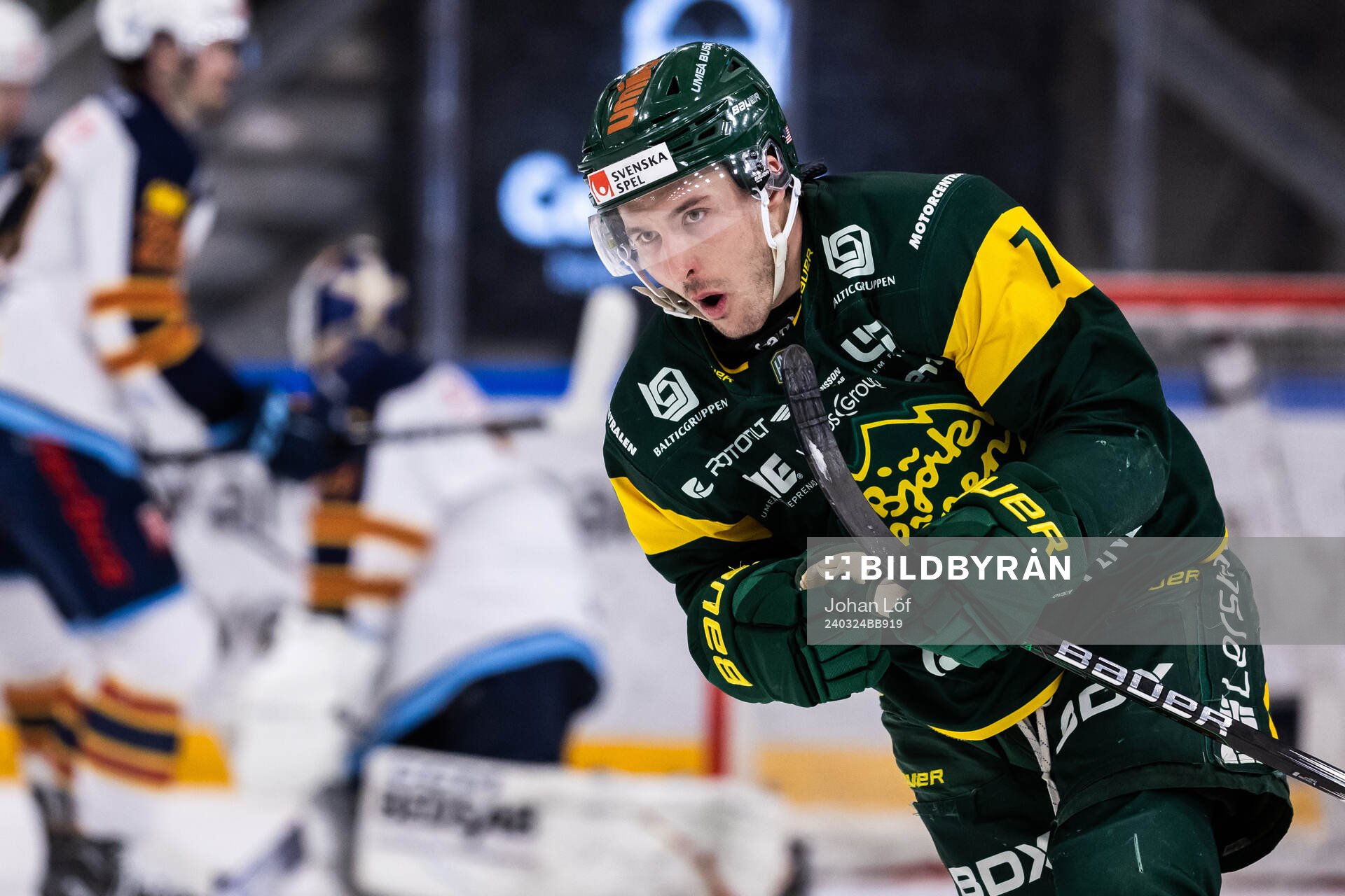 Björklövens Nicholas Schilkey jublar