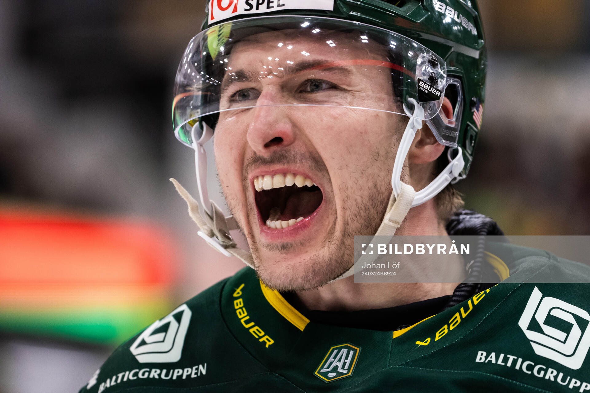 Björklövens Nicholas Schilkey jublar
