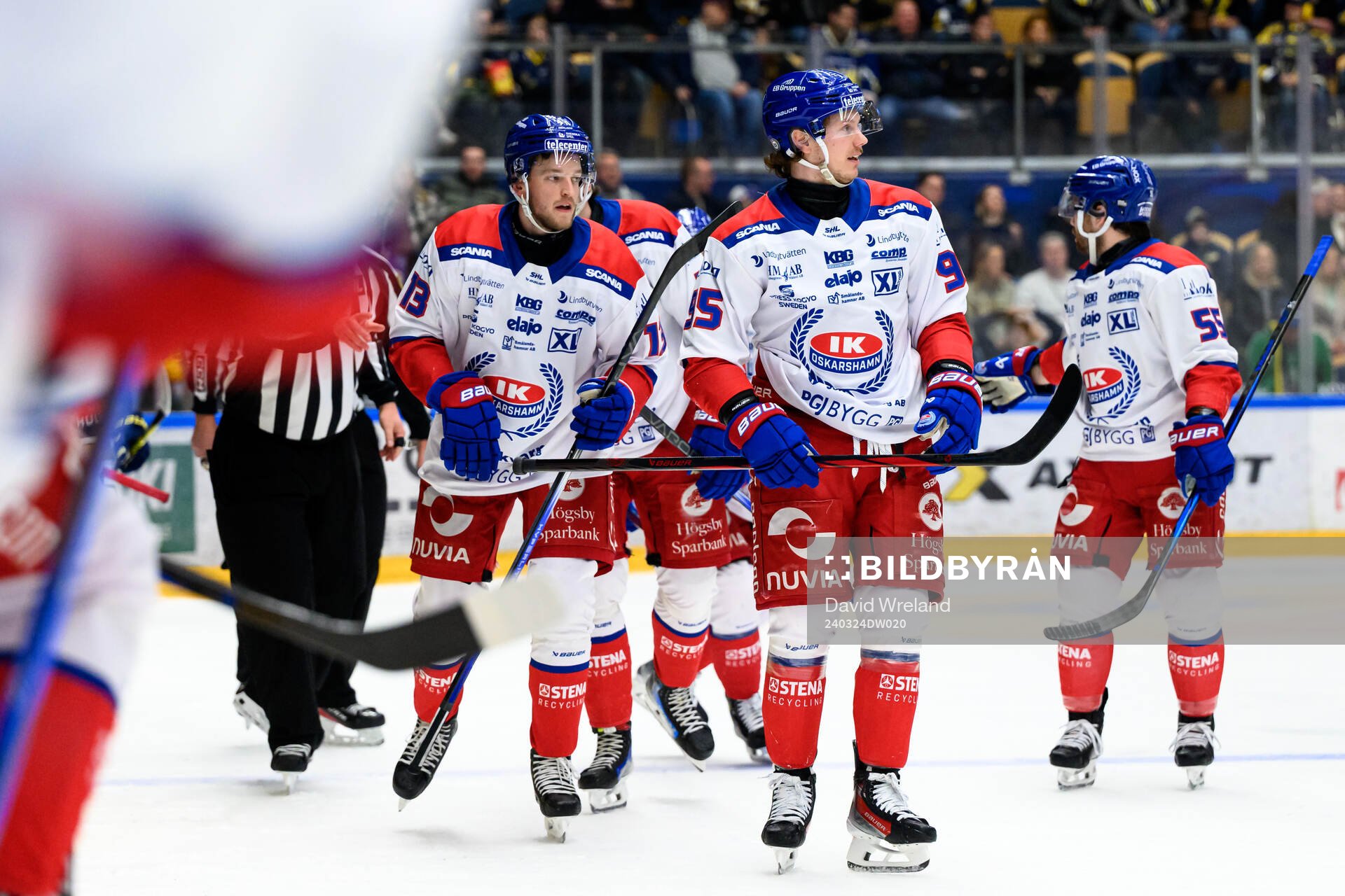 Oskarshamns Nick Olesen jublar