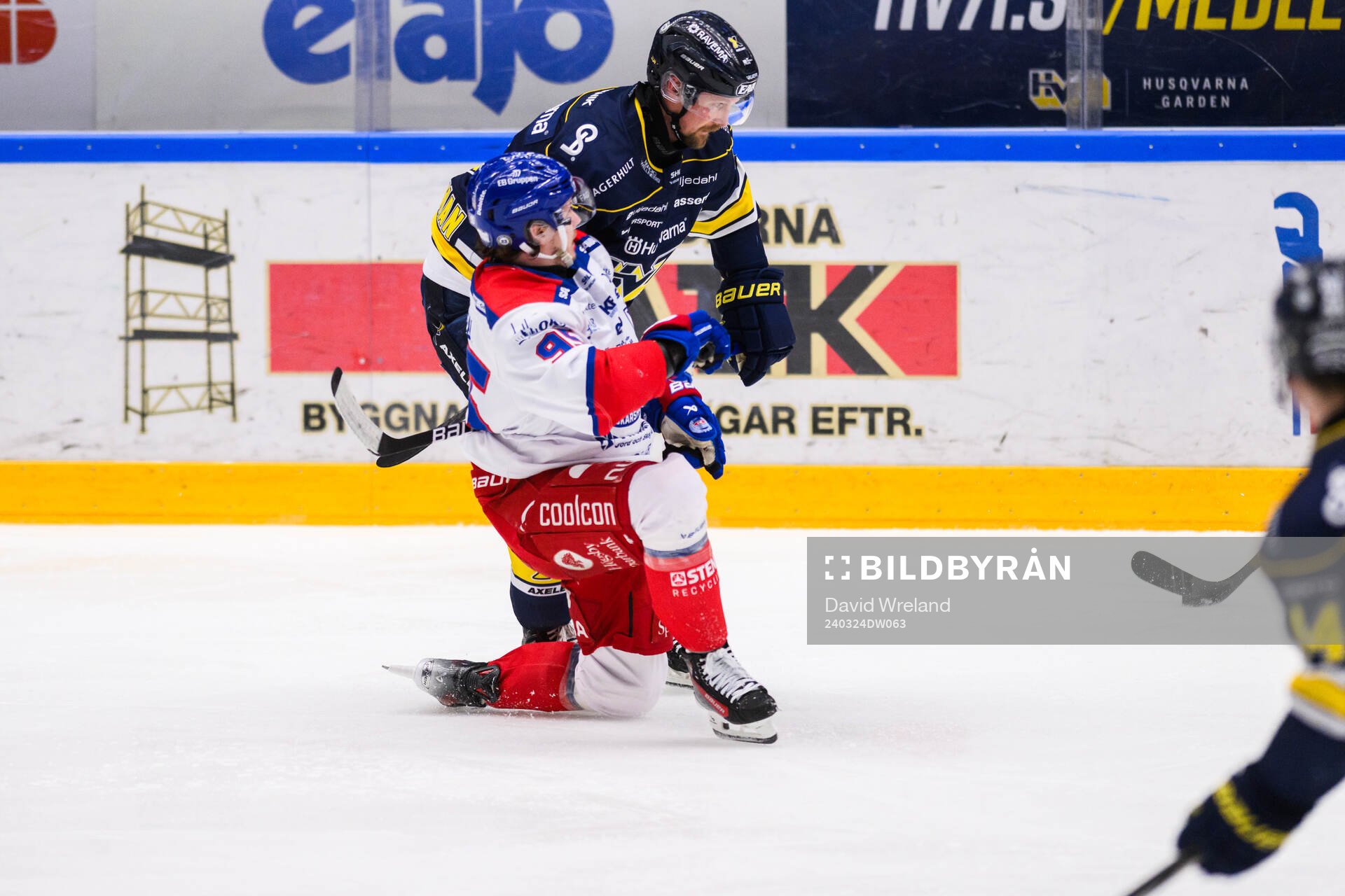HV71s Anton Strålman och Oskarshamns Ahti Oksanen