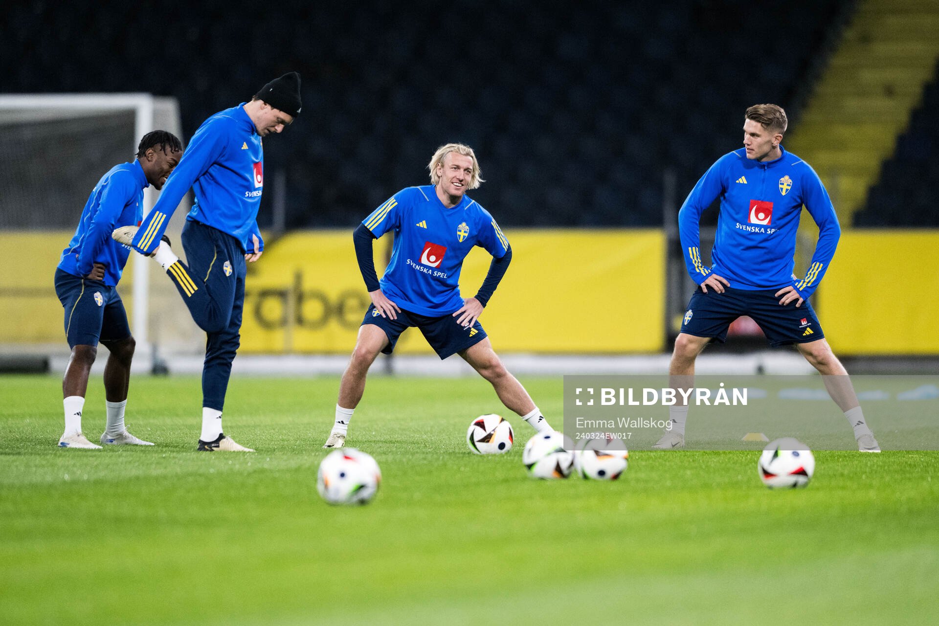 Victor Nilsson Lindelöf, Emil Forsberg and Viktor