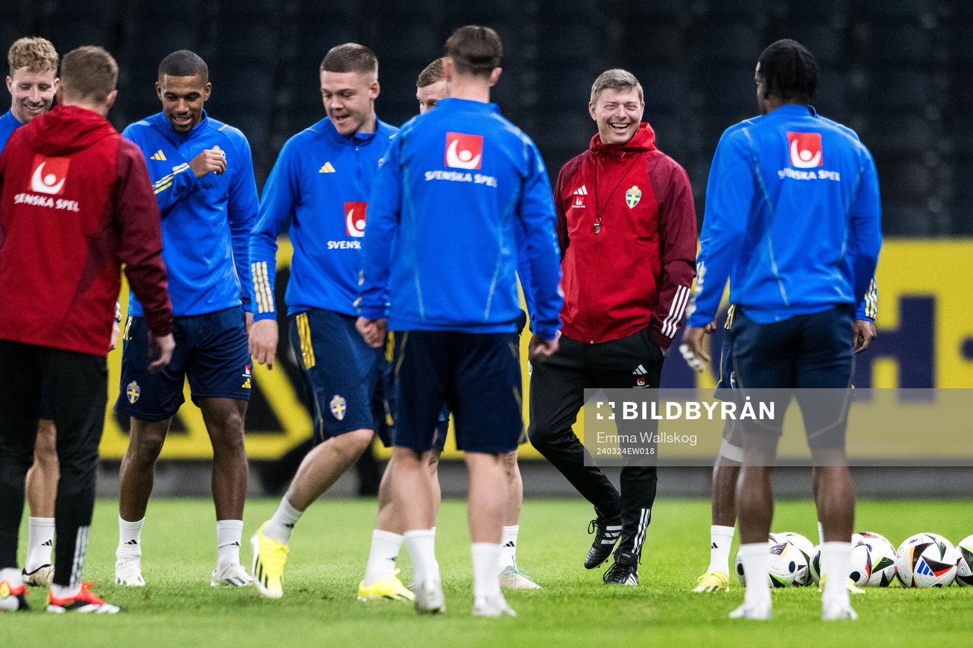 Head coach Jon Dahl Tomasson of Sweden of the Swedish men's
