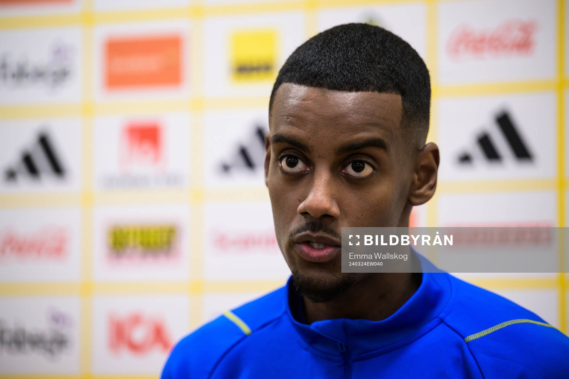 Alexander Isak of the Swedish men's national football team