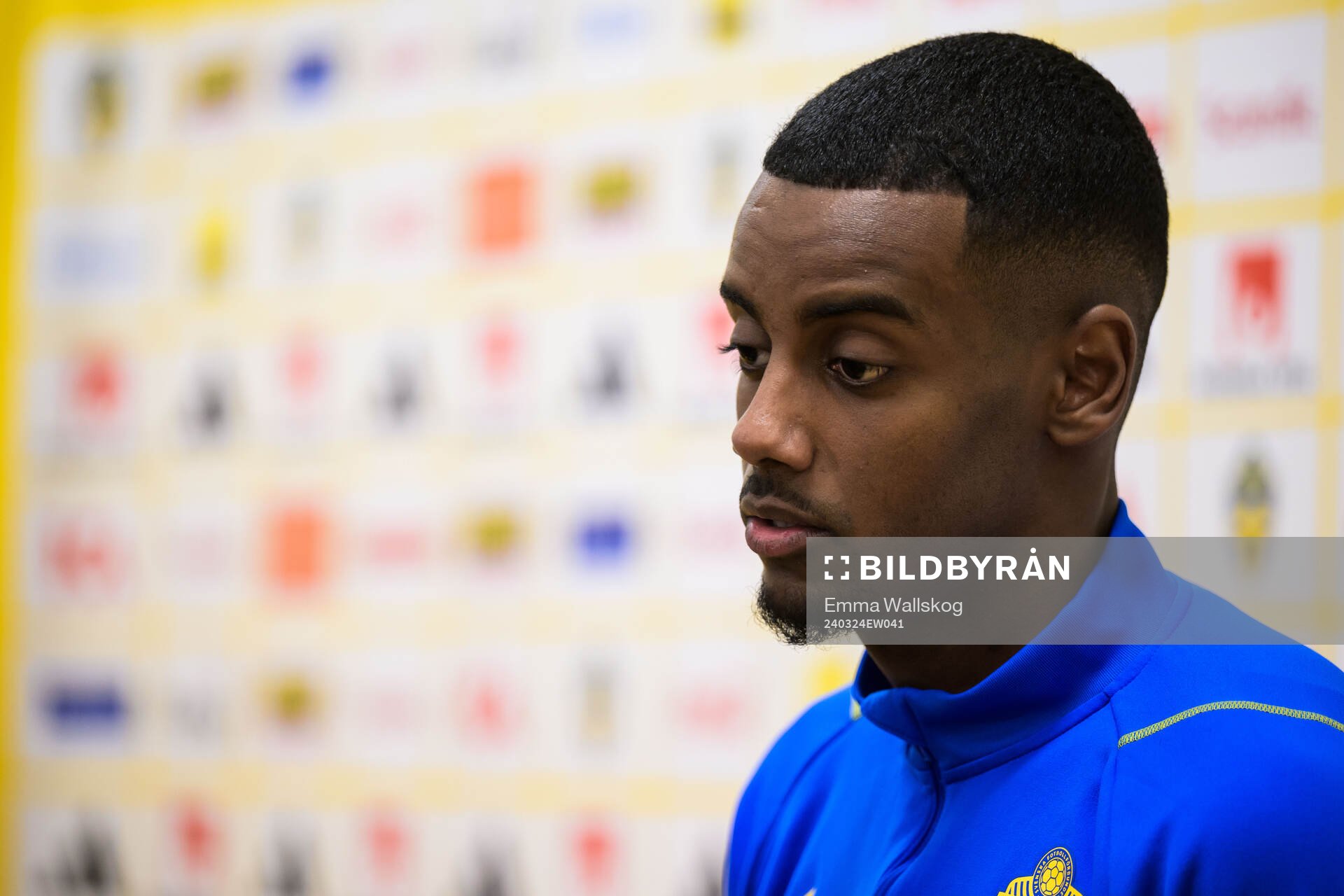 Alexander Isak of the Swedish men's national football team