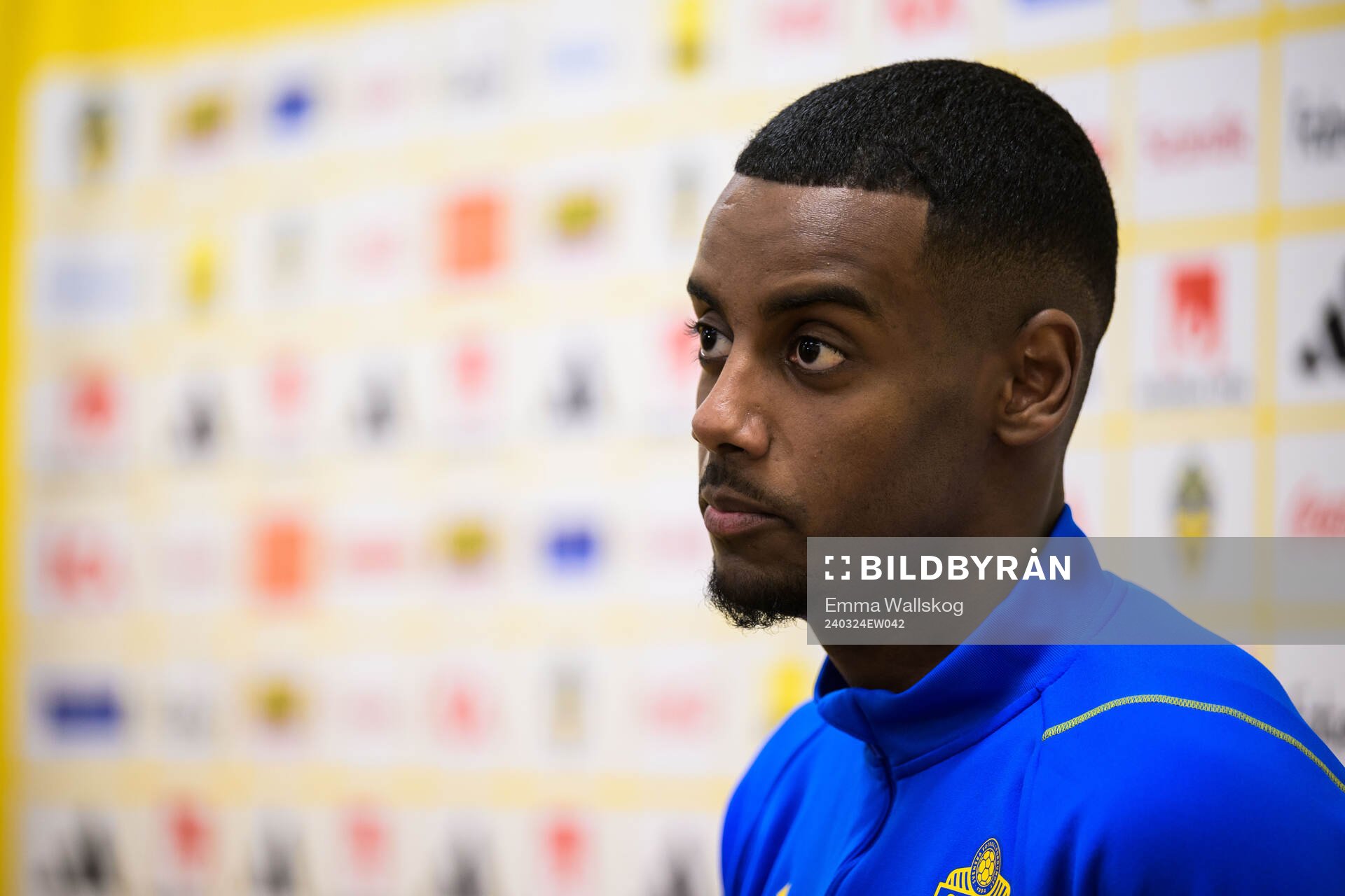 Alexander Isak of the Swedish men's national football team