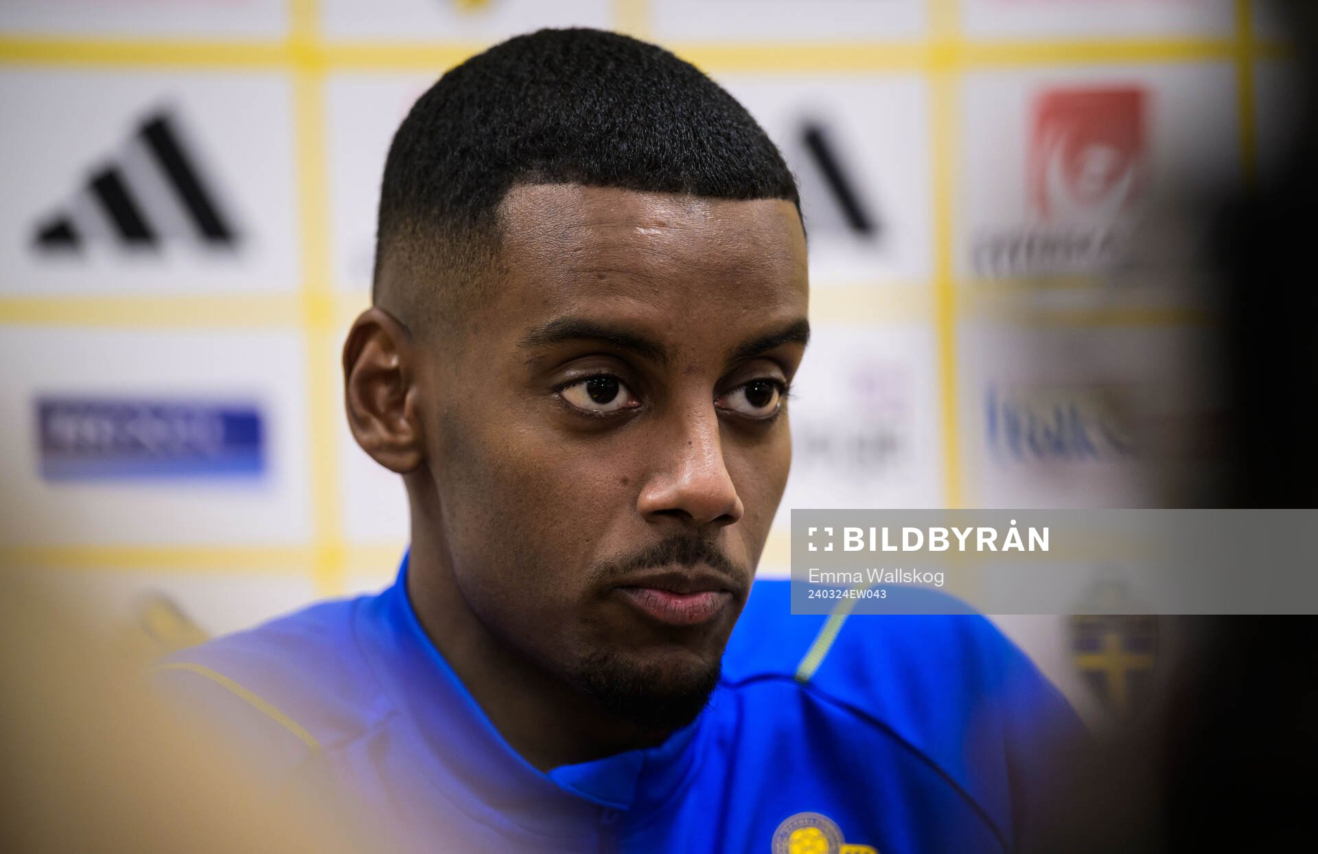 Alexander Isak of the Swedish men's national football team