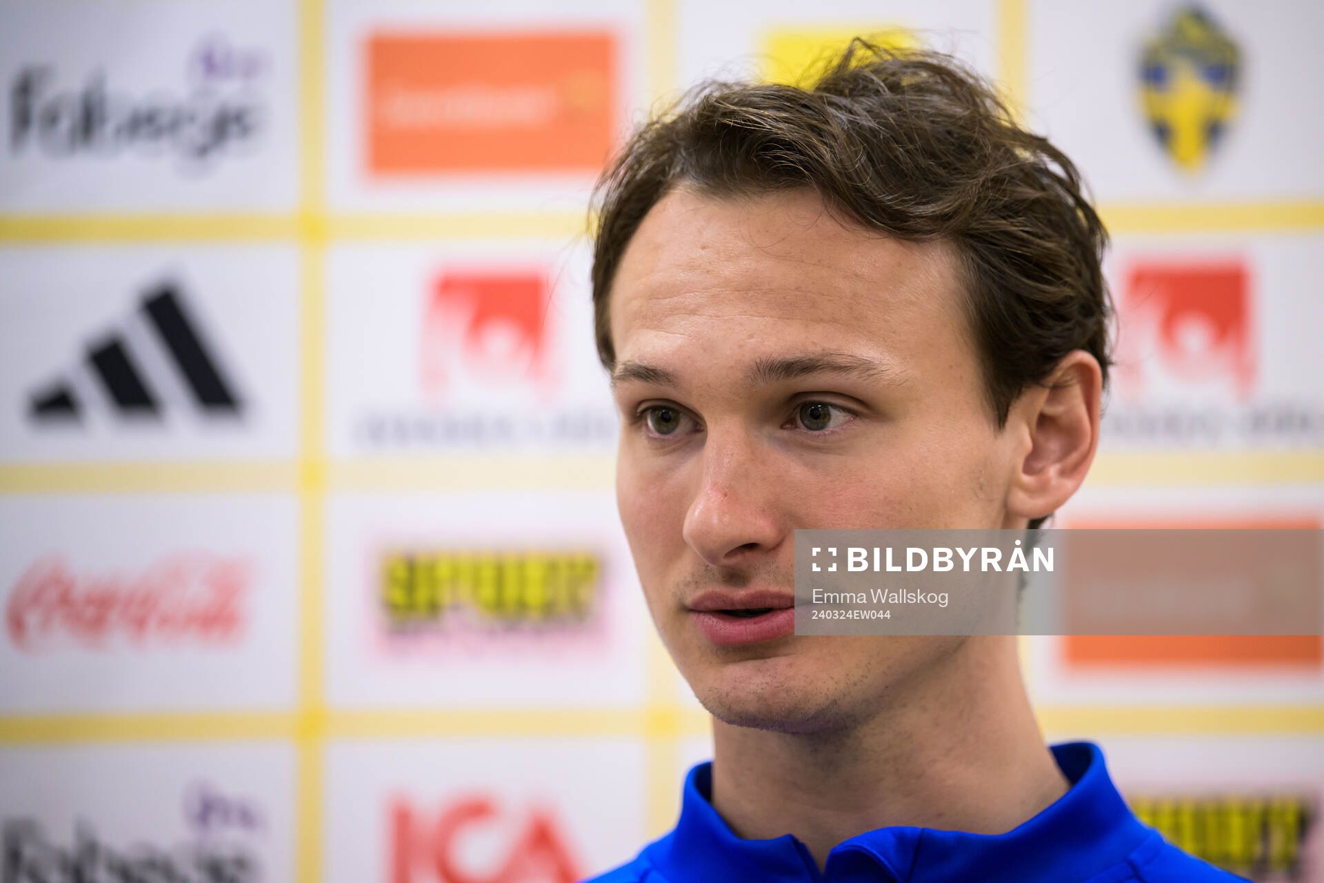 Hjalmar Ekdal of the Swedish men's national football team