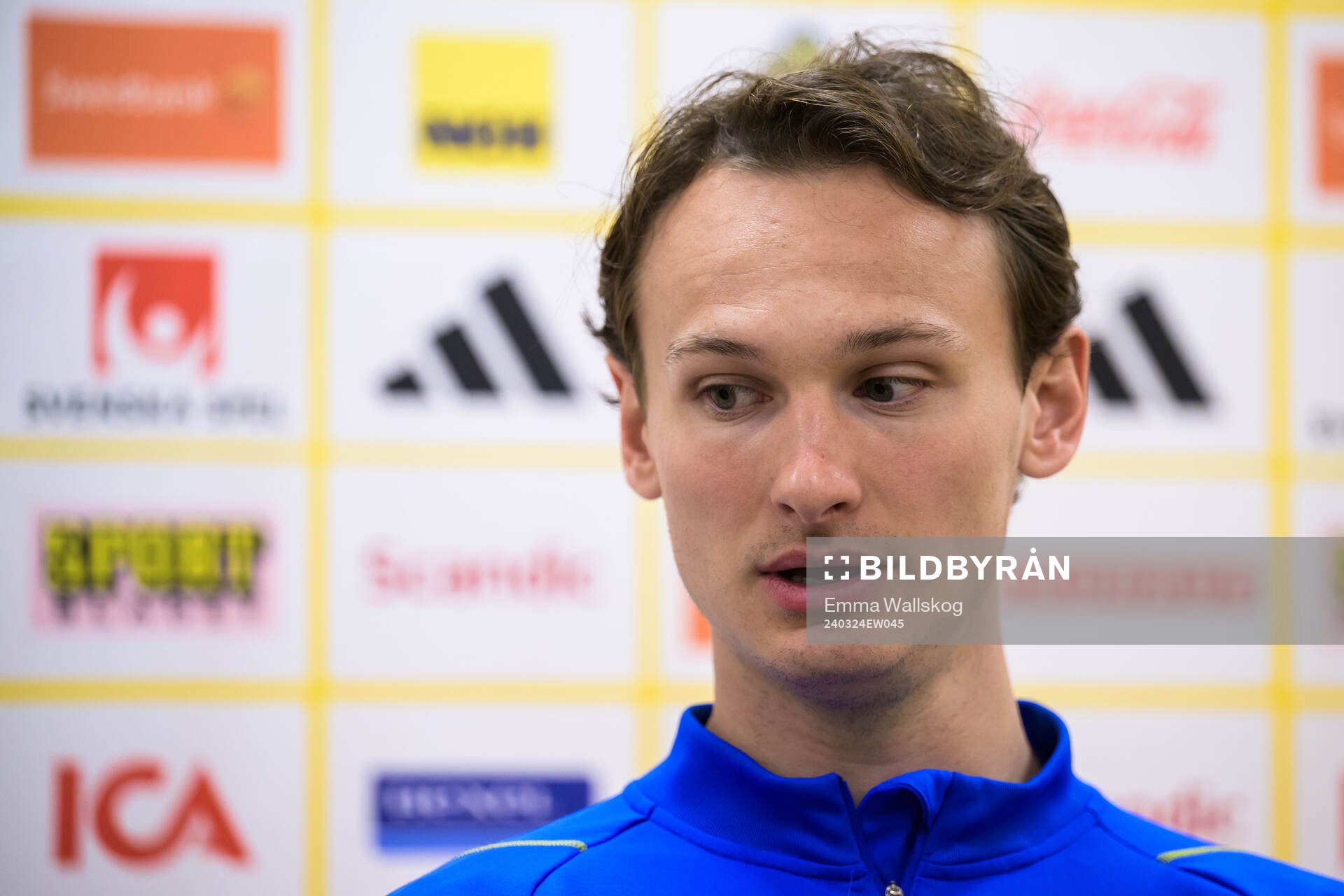 Hjalmar Ekdal of the Swedish men's national football team