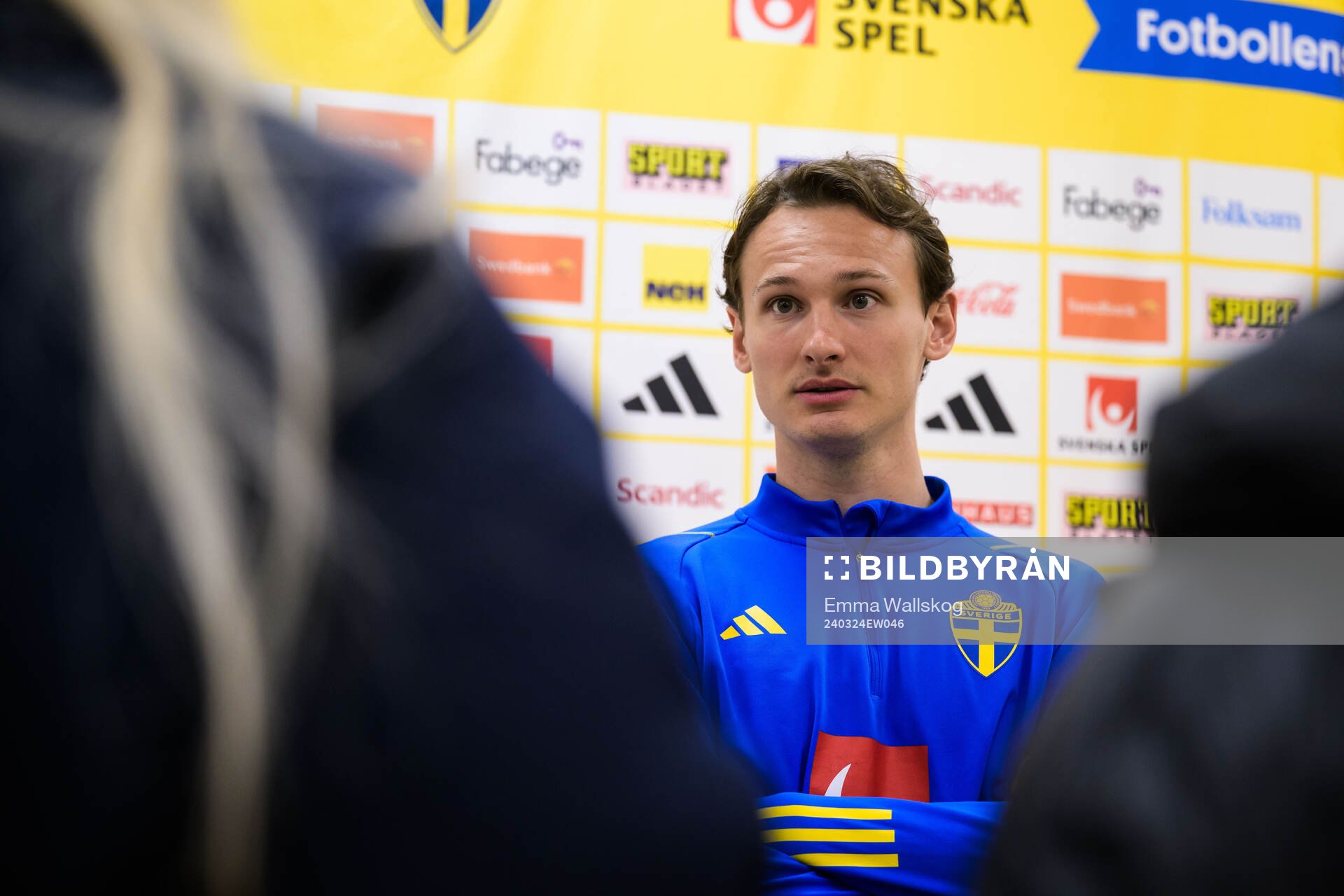 Hjalmar Ekdal of the Swedish men's national football team