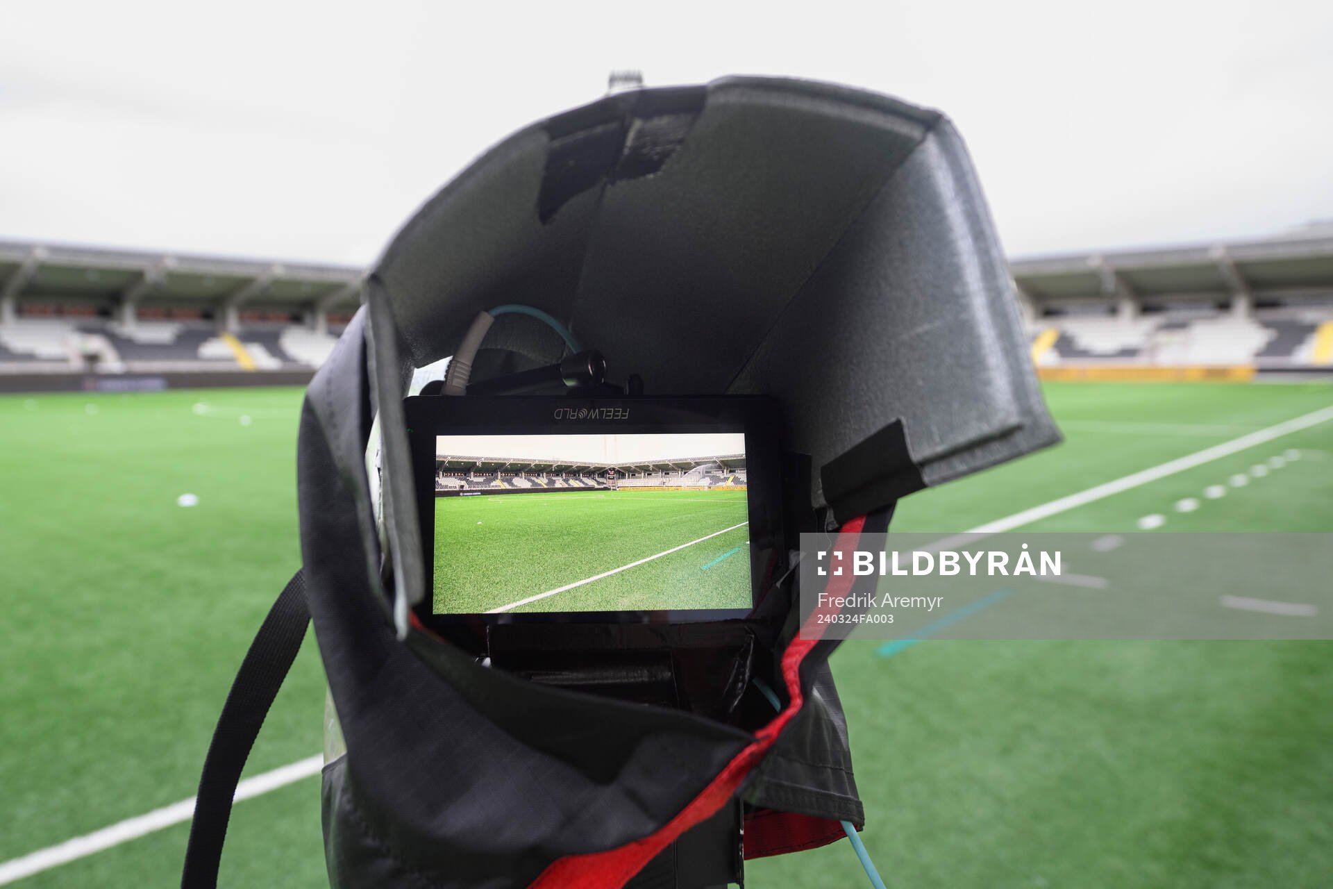 En TV Kamera på Bravida Arena