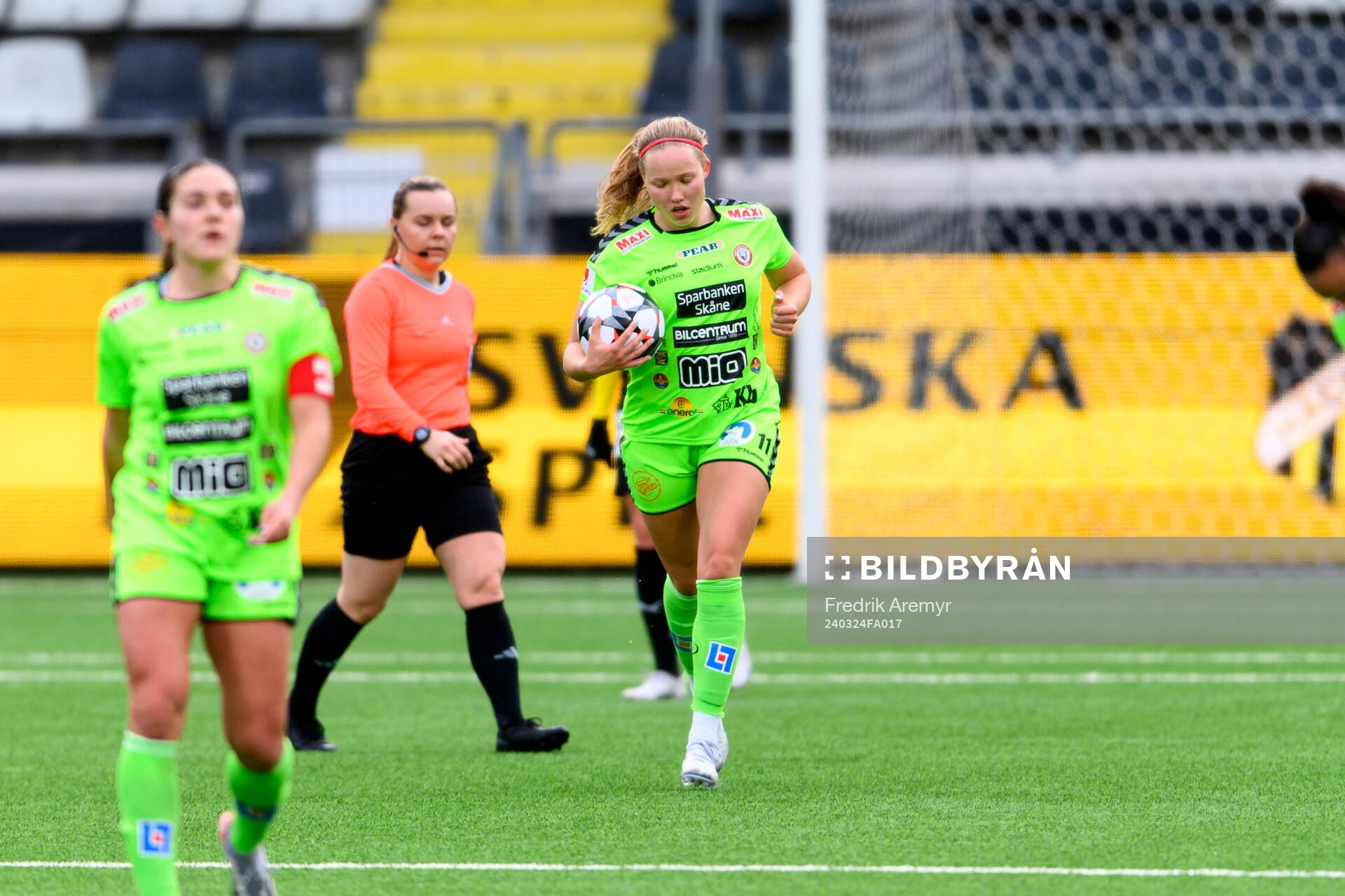 Kristianstads målskytt Hlin Eiriksdottir jublar