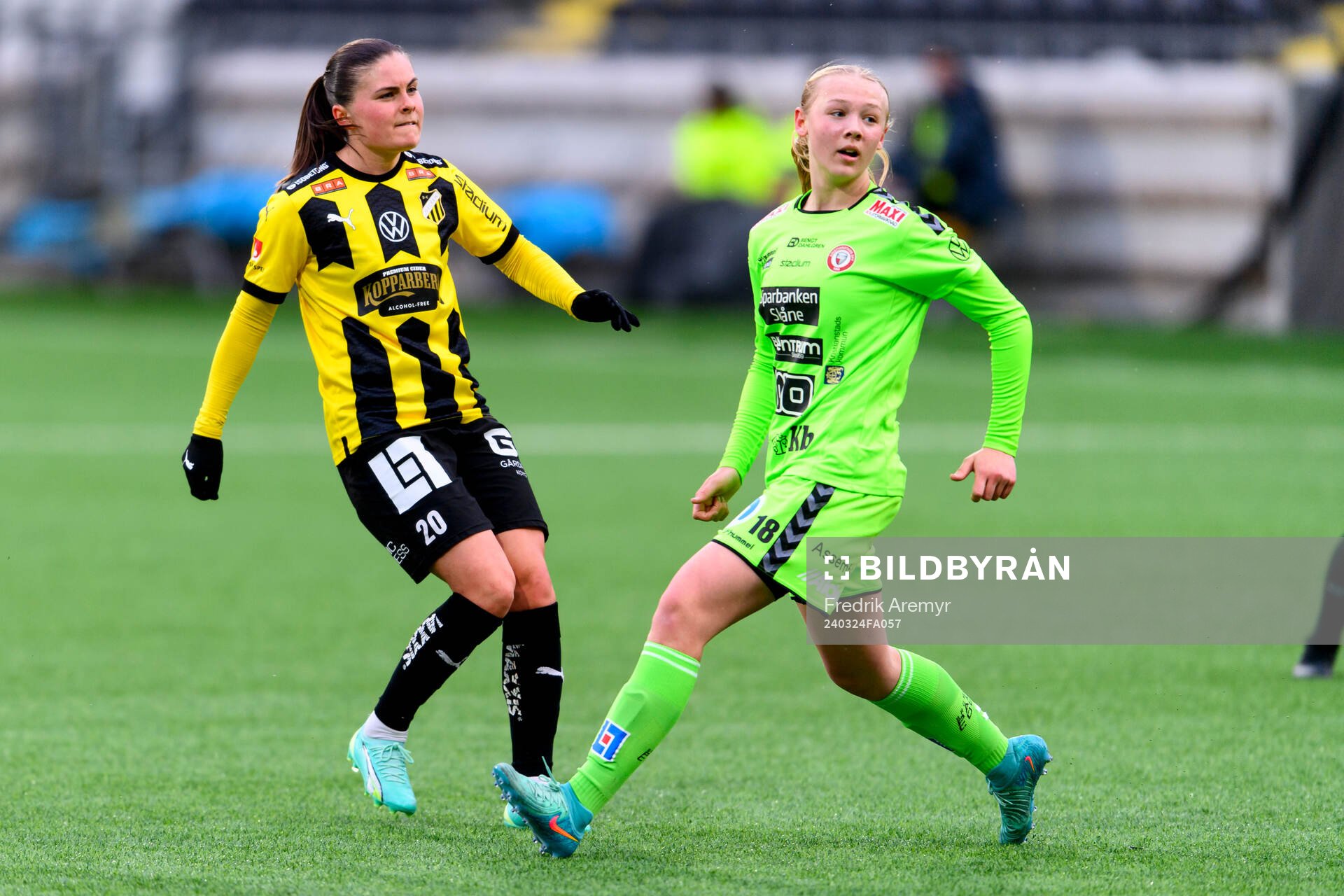 Häckens Hanna Wijk och Kristianstads Filippa Andersson