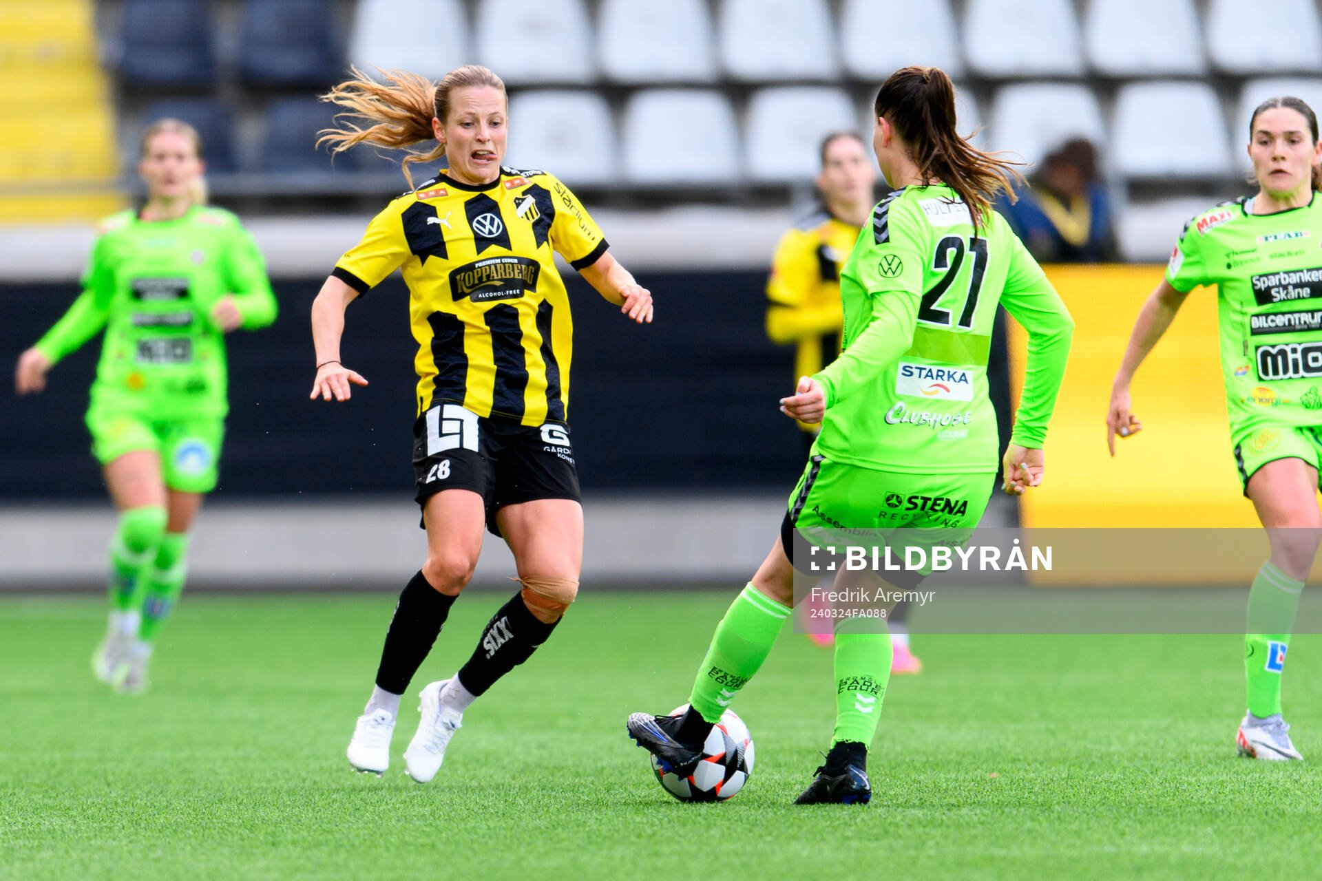 Häckens Anna Anvegård och Kristianstads Josefin Harrysson
