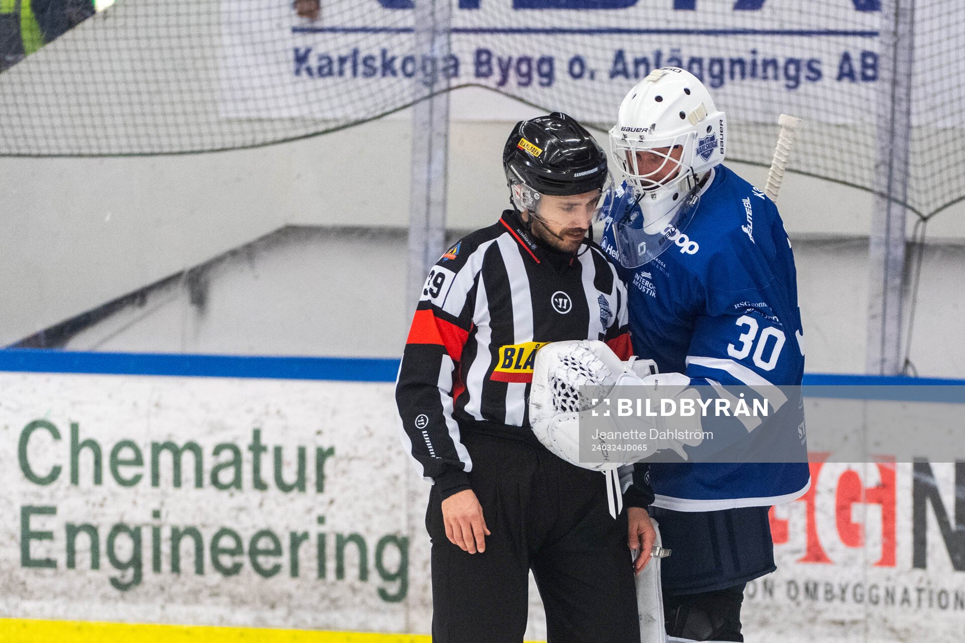 Karlskogas målvakt Victor Brattström