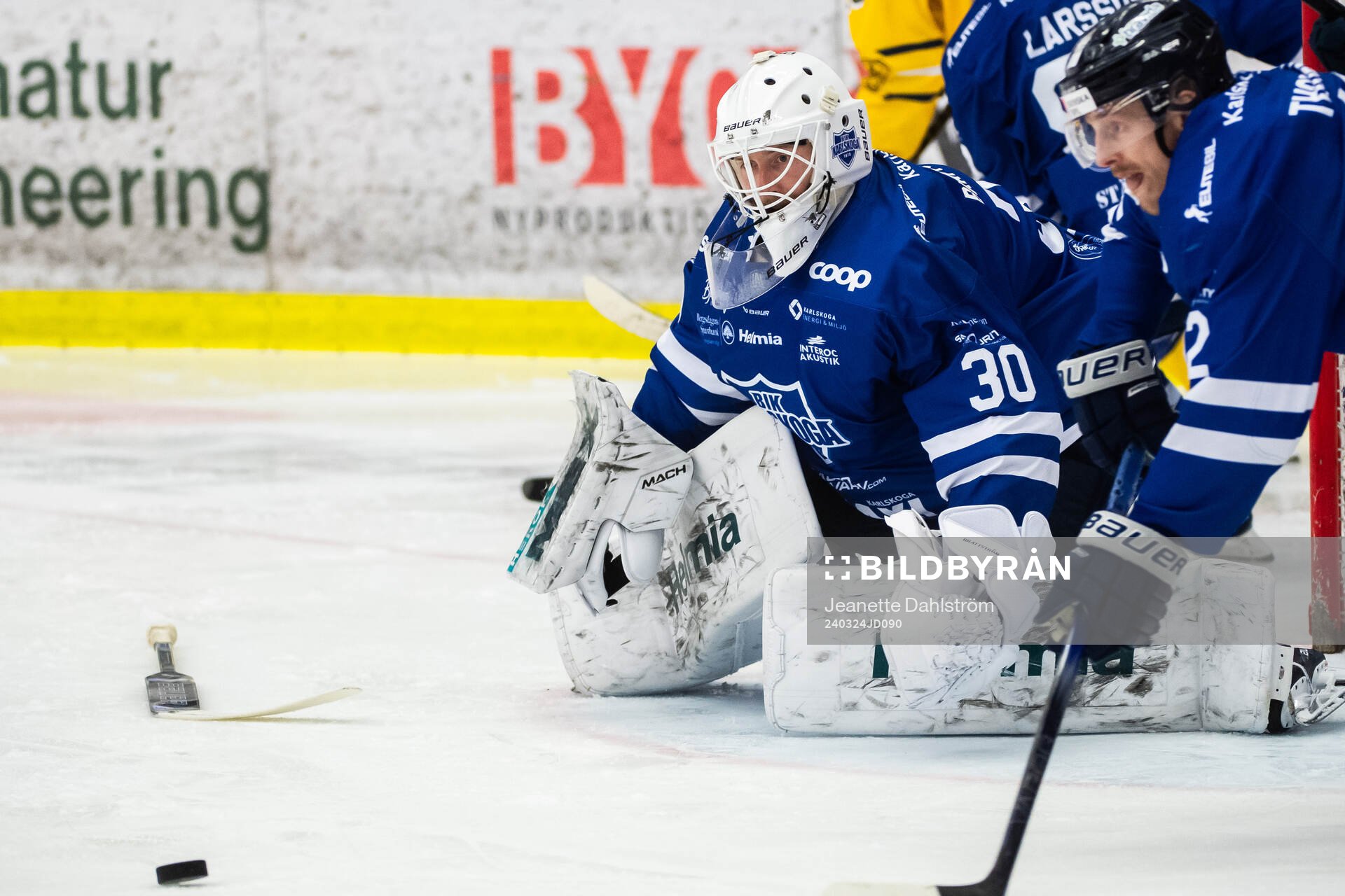 Karlskogas målvakt Victor Brattström