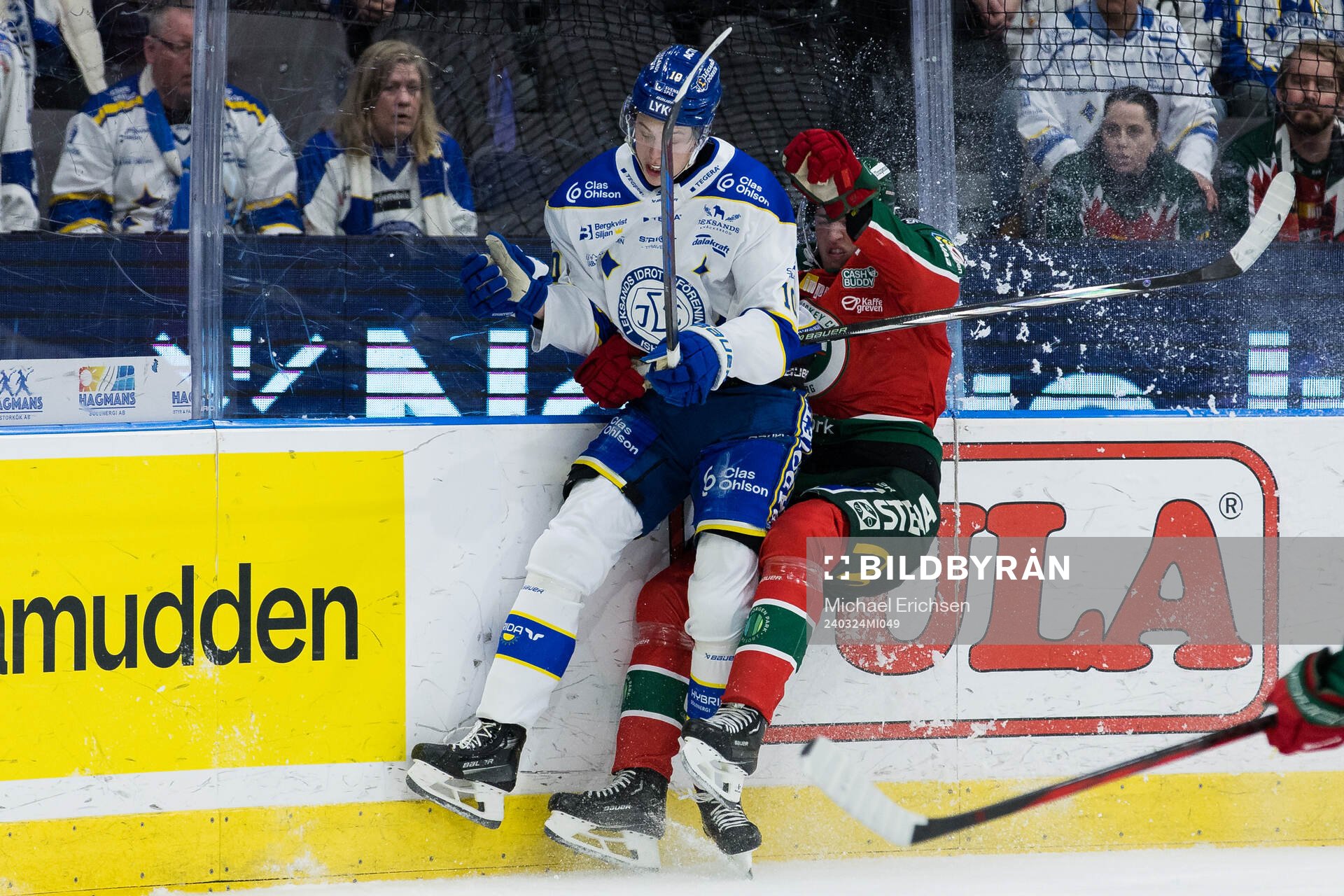 Leksands Anton Johansson och Frölundas David Edstrom