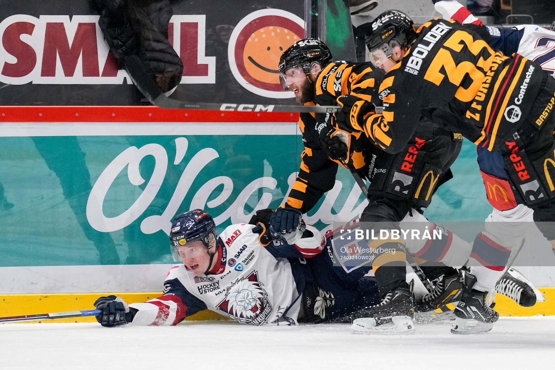 Linköpings Filip Bystedt och Skellefteås Petter Granberg