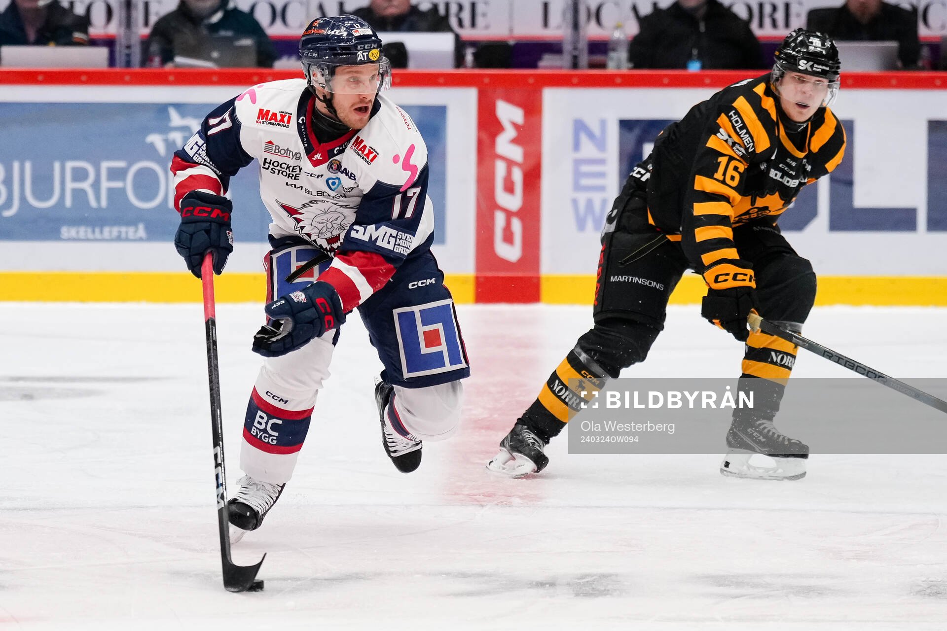 Linköpings Sebastian Strandberg och Skellefteås Linus