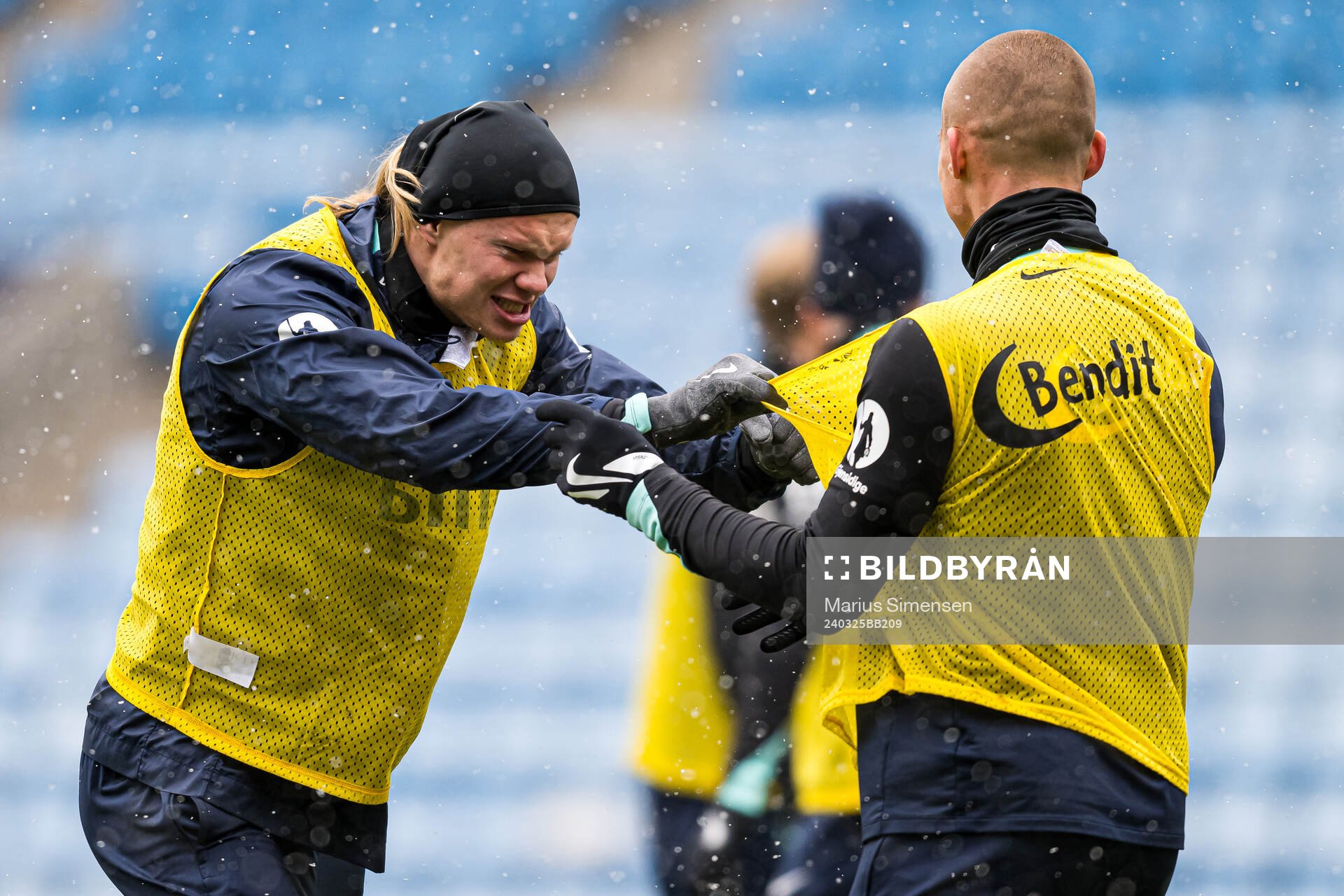 Erling Braut Haaland and Leo Skiri Østigård of the