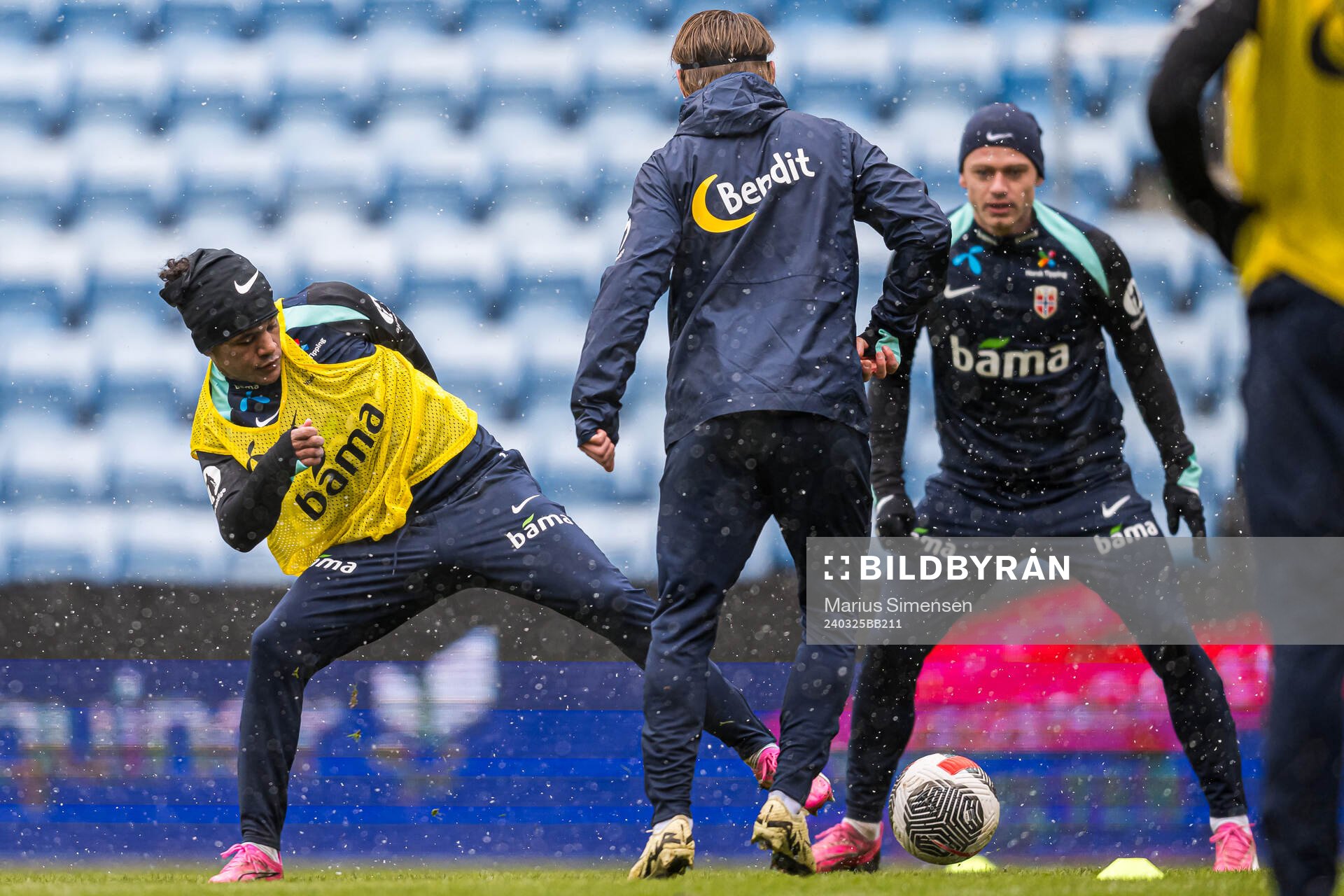 Oscar Bobb of the Norwegian national football team