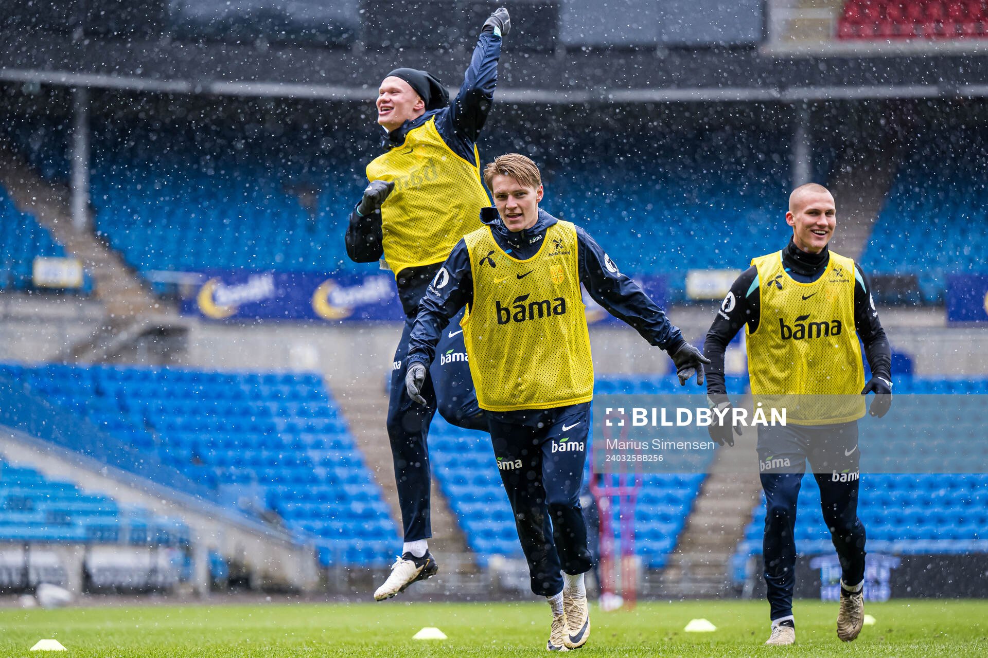 Erling Braut Haaland, Martin Ødegaard and Leo Skiri