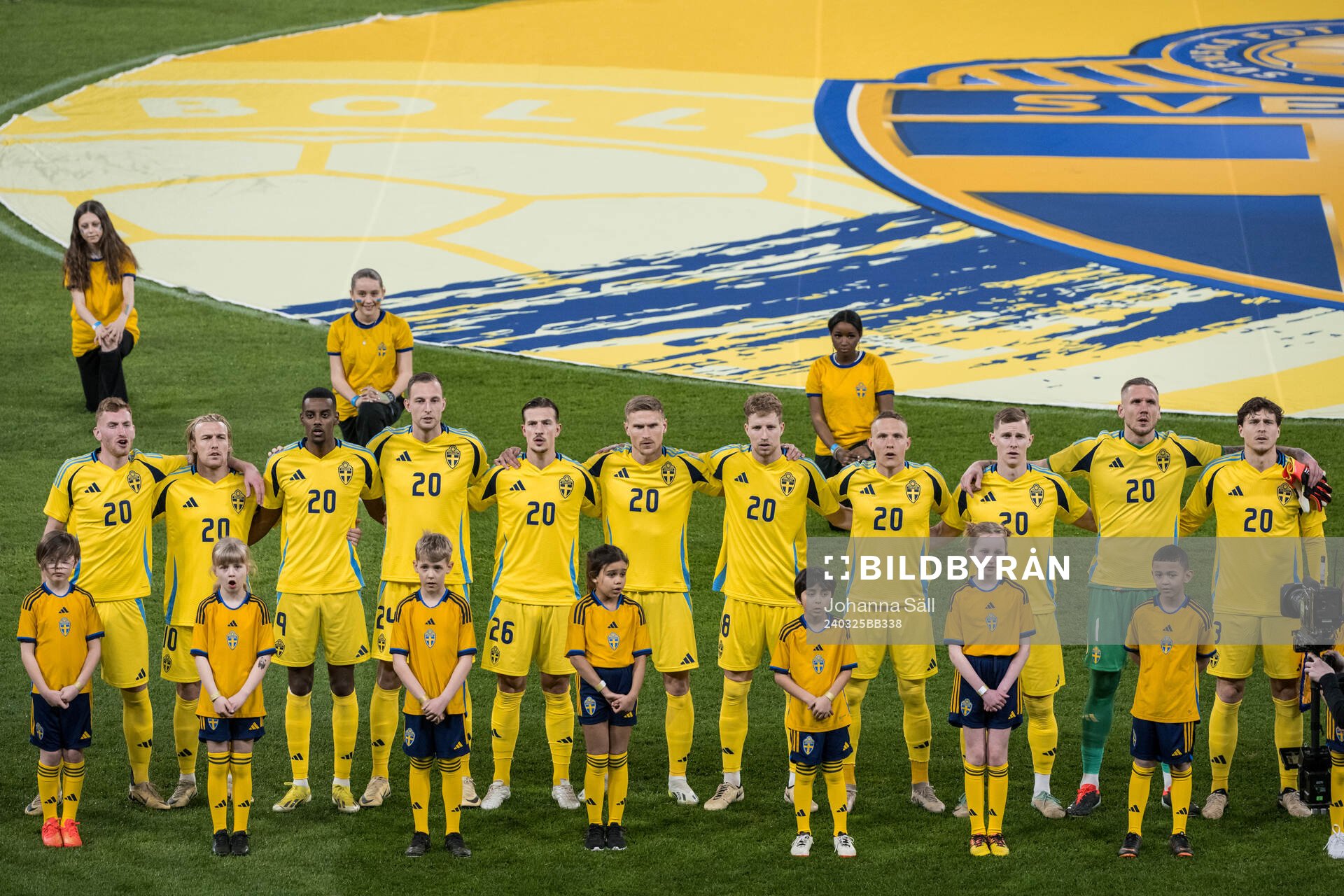 Players of Sweden wearing jersey number 20, honouring