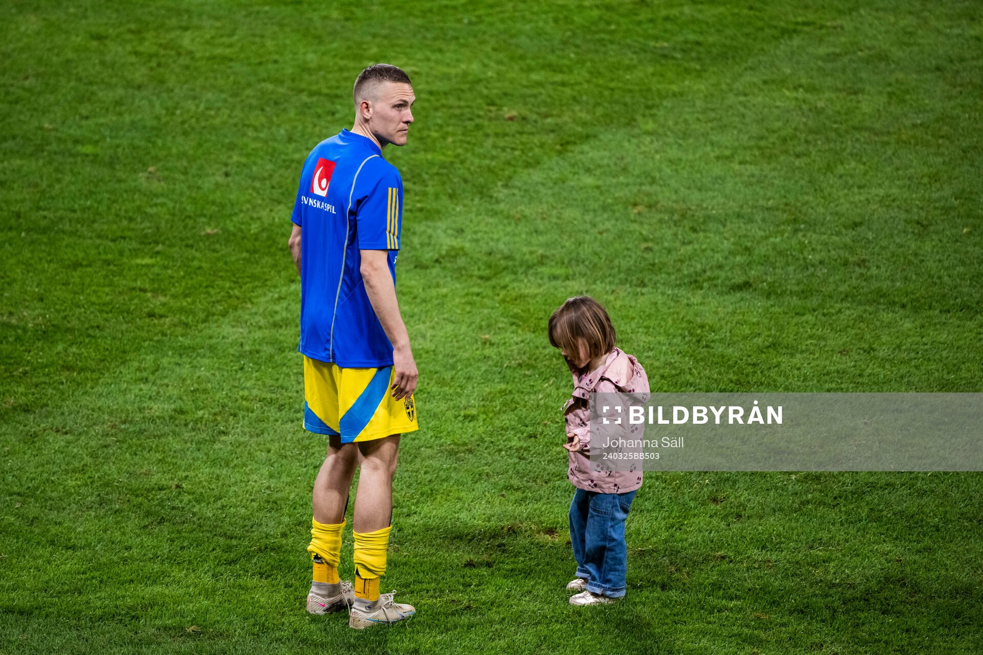 Ludwig Augustinsson of Sweden and his daughter
