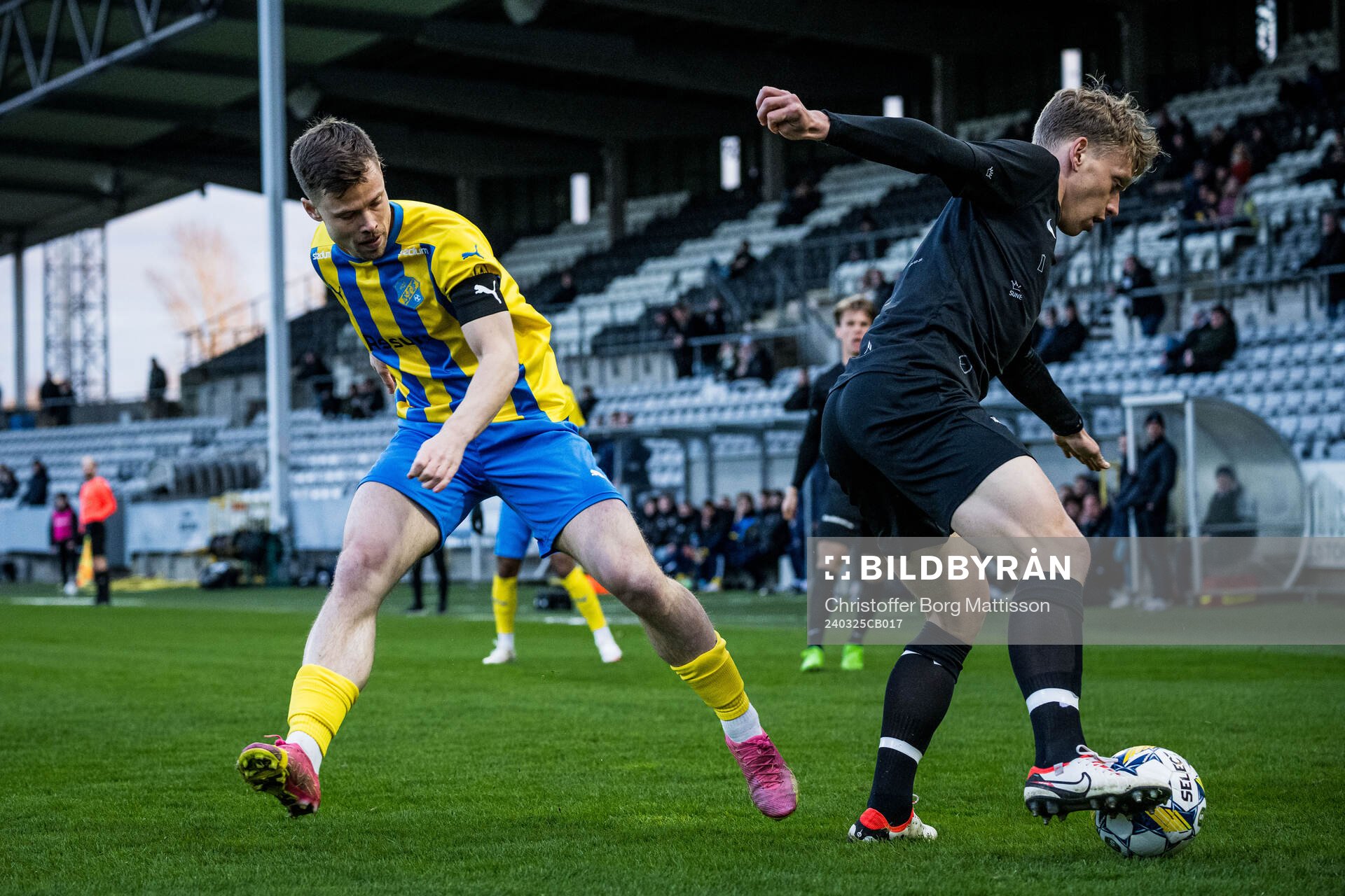 Eskilsminne IFs Lucas Ohlander och Landskrona BOISs Gustaf