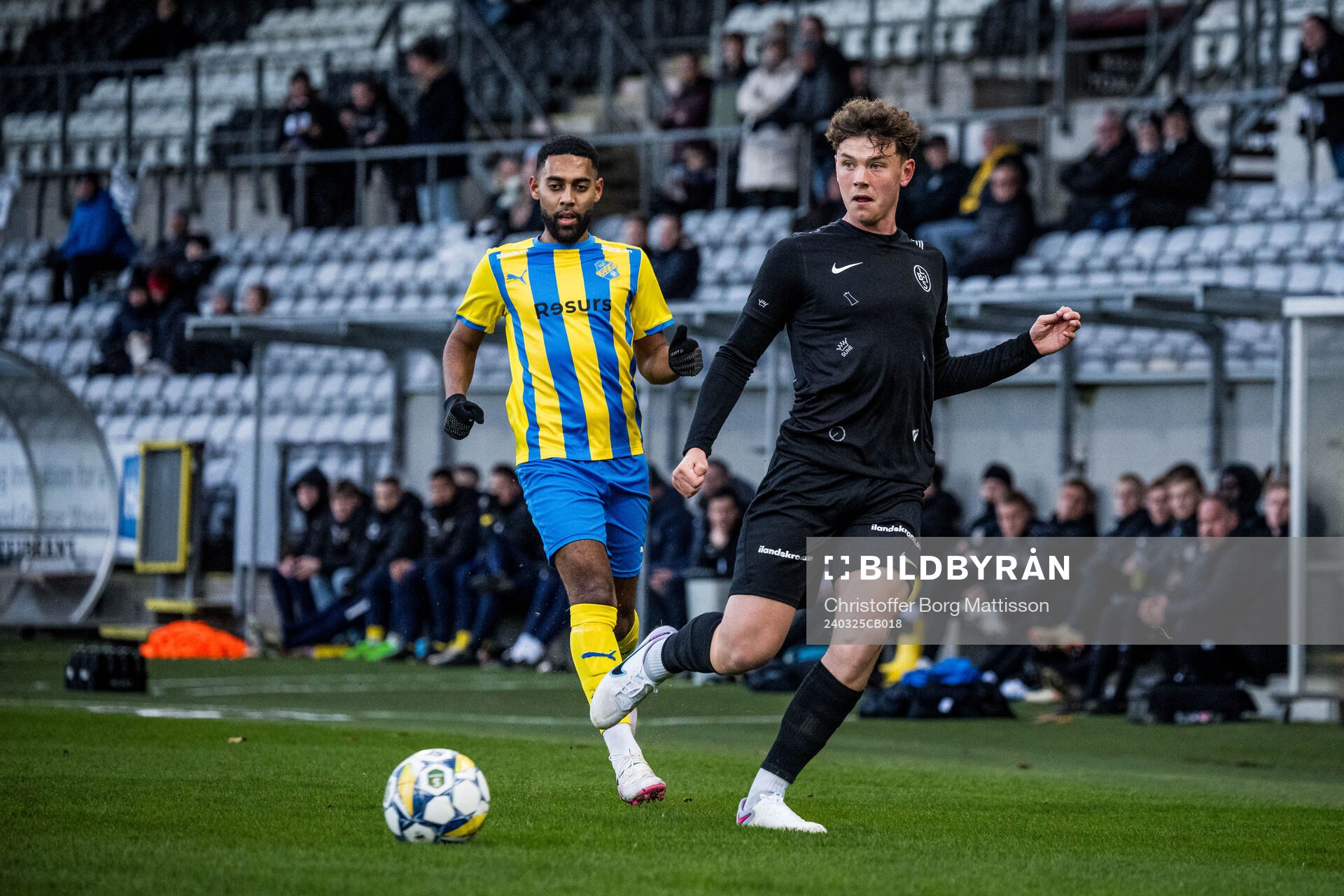 Eskilsminne IFs Yonathan Getachew och Landskrona BOISs Max