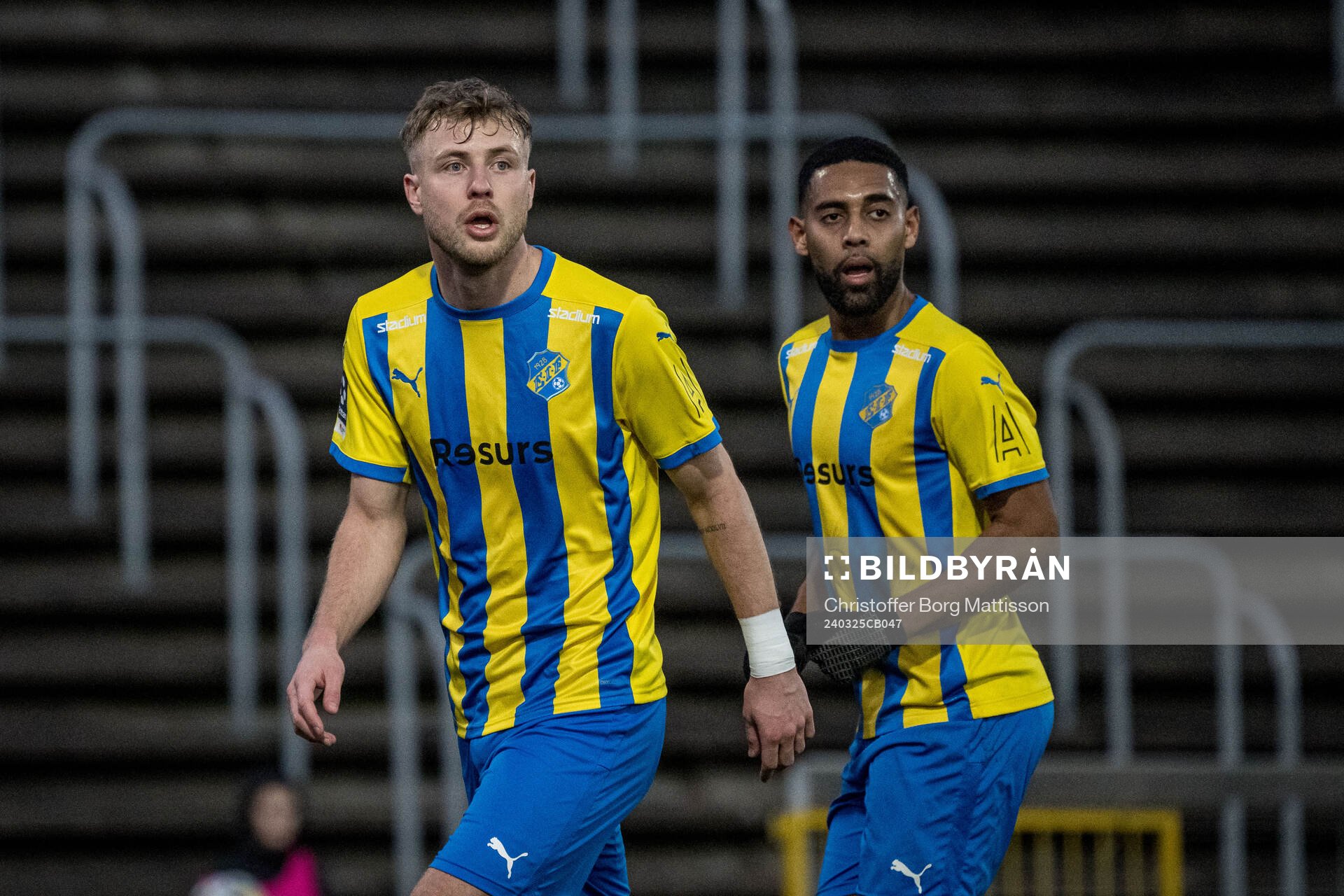 Eskilsminne IFs Oliver Åkerman och Yonathan Getachew