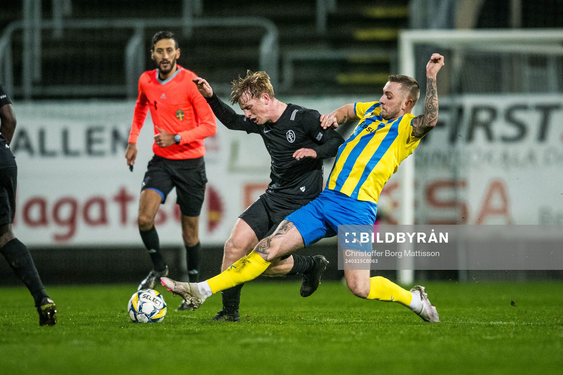 Eskilsminne IFs Casper Seger och Landskrona BOISs Sam Hegdal