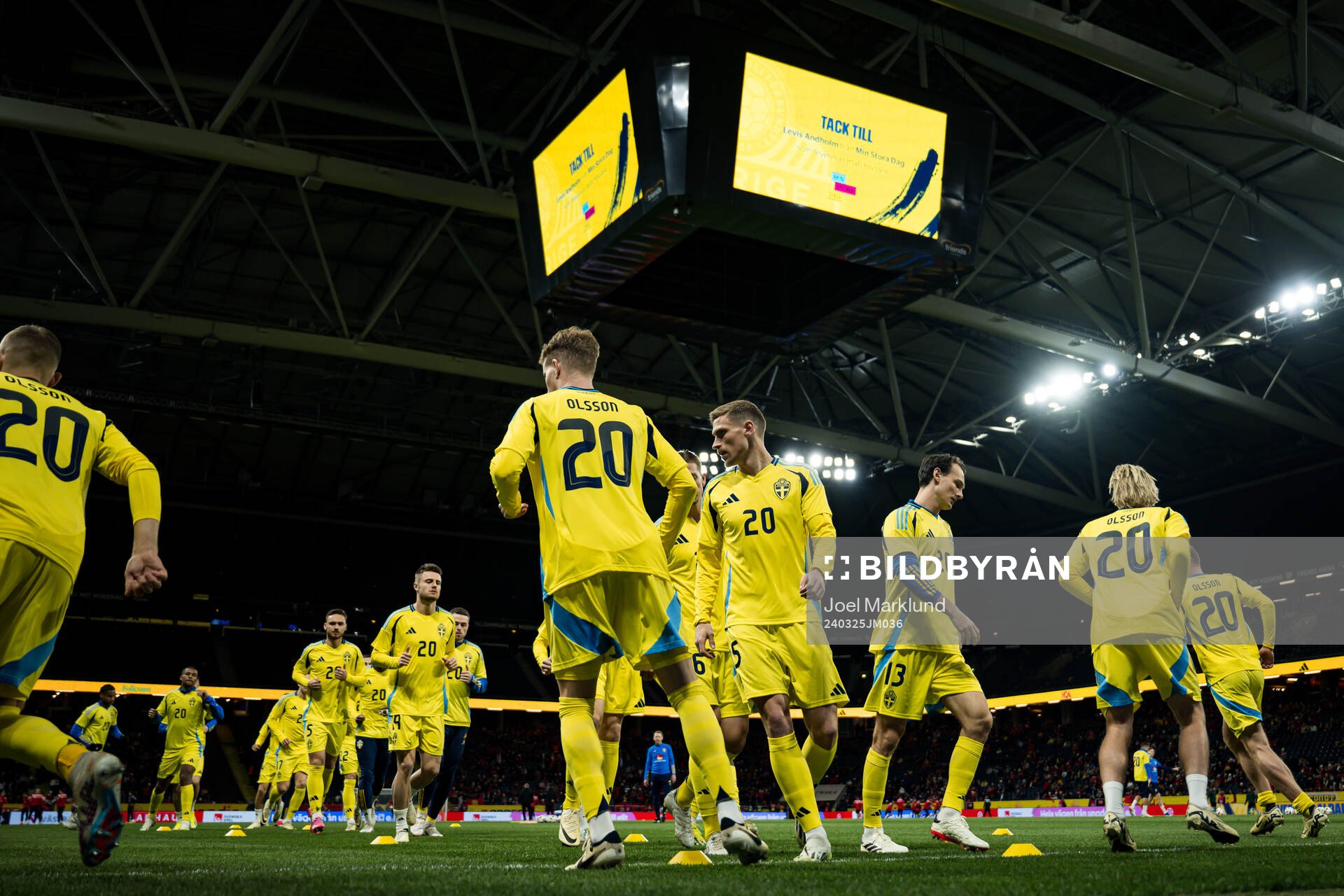 Players of Sweden wearing jersey number 20, honouring