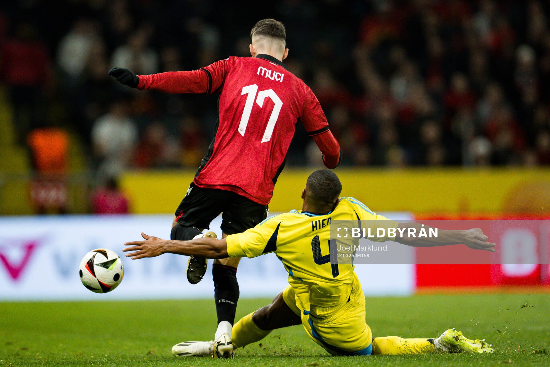 Isak Hien of Sweden and Ernest Muci of Albania