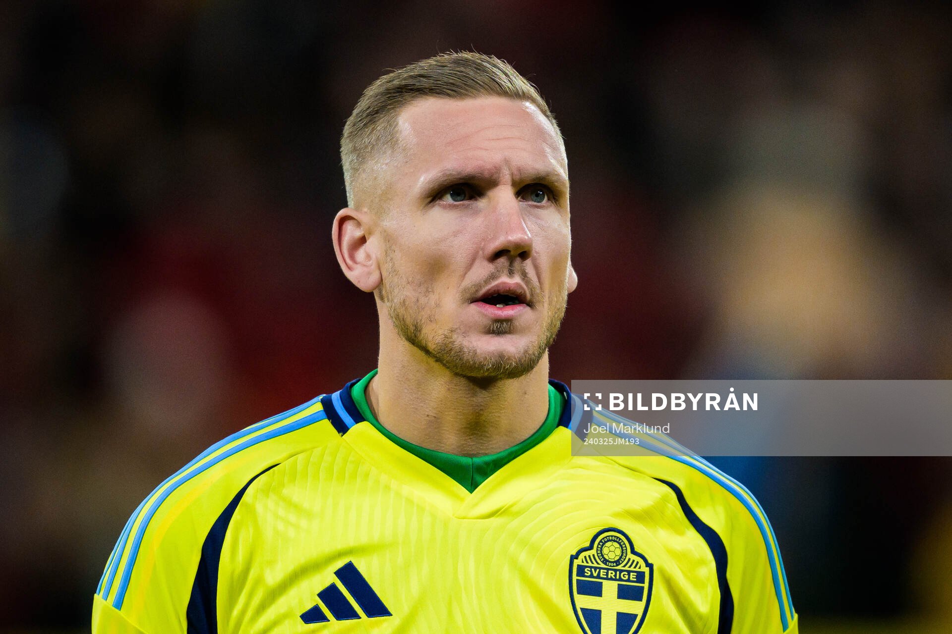Goalkeeper Robin Olsen of Sweden