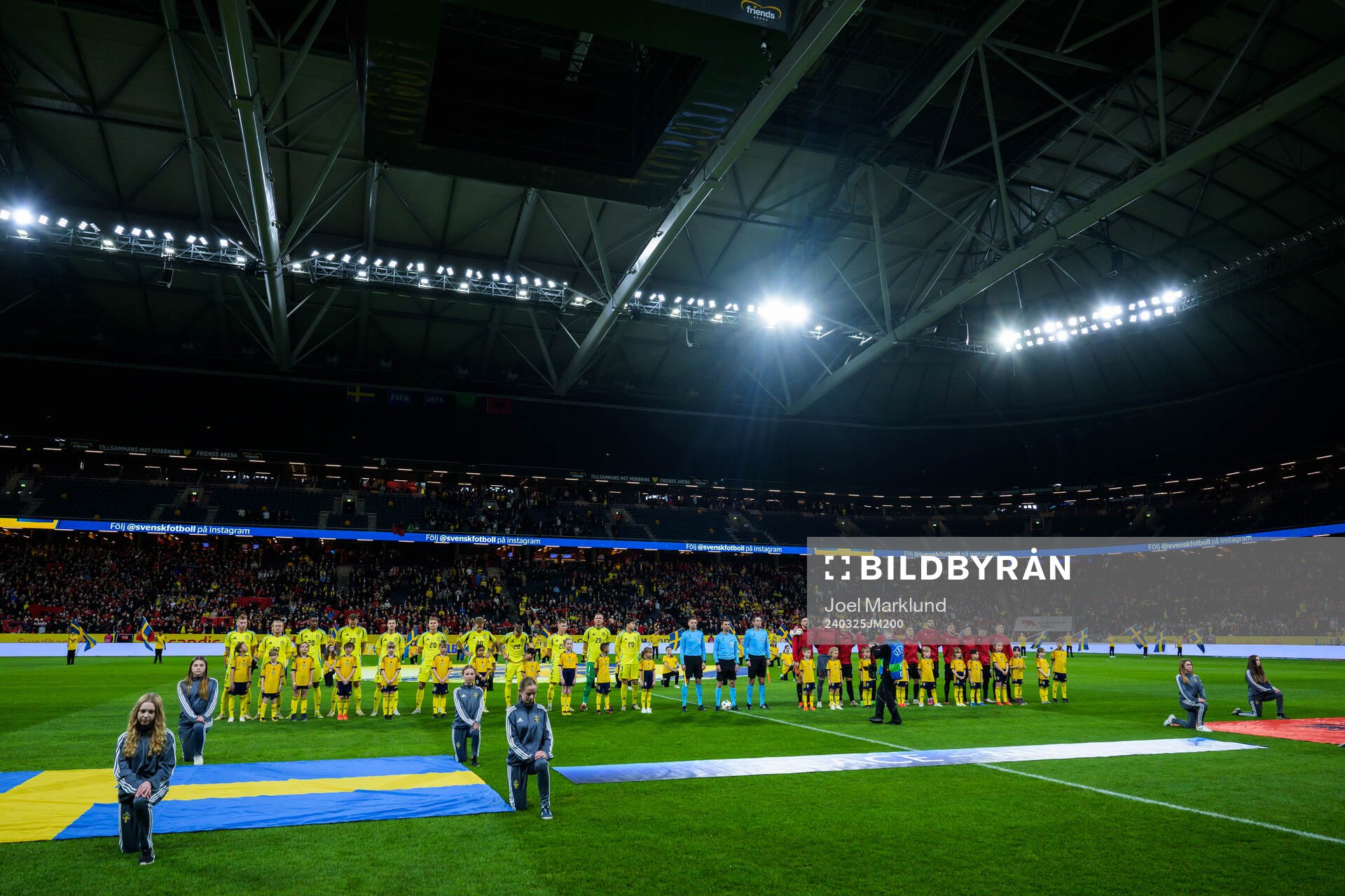 Players of Sweden and of Albania