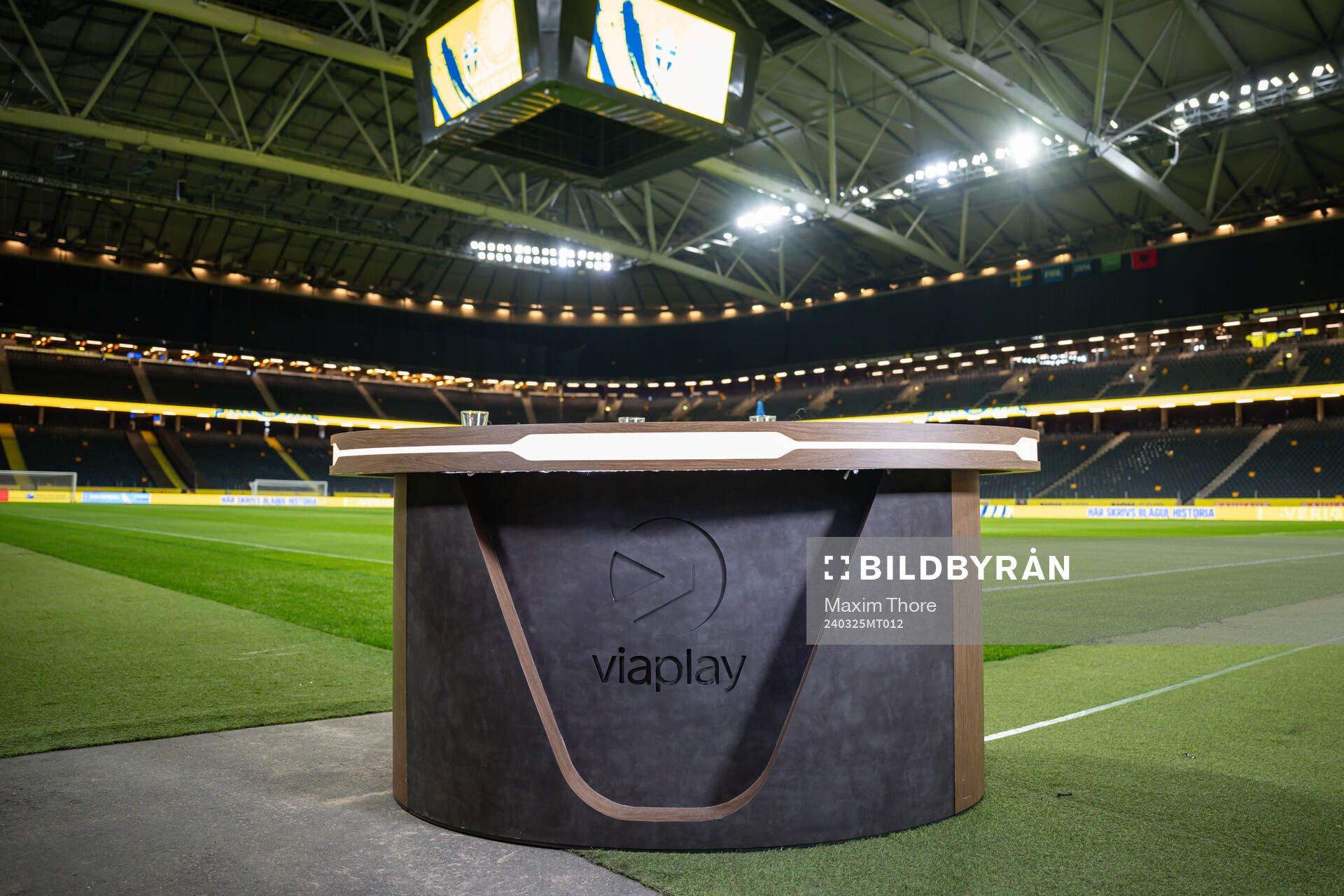 The studio of Swedish broadcaster Viaplay
