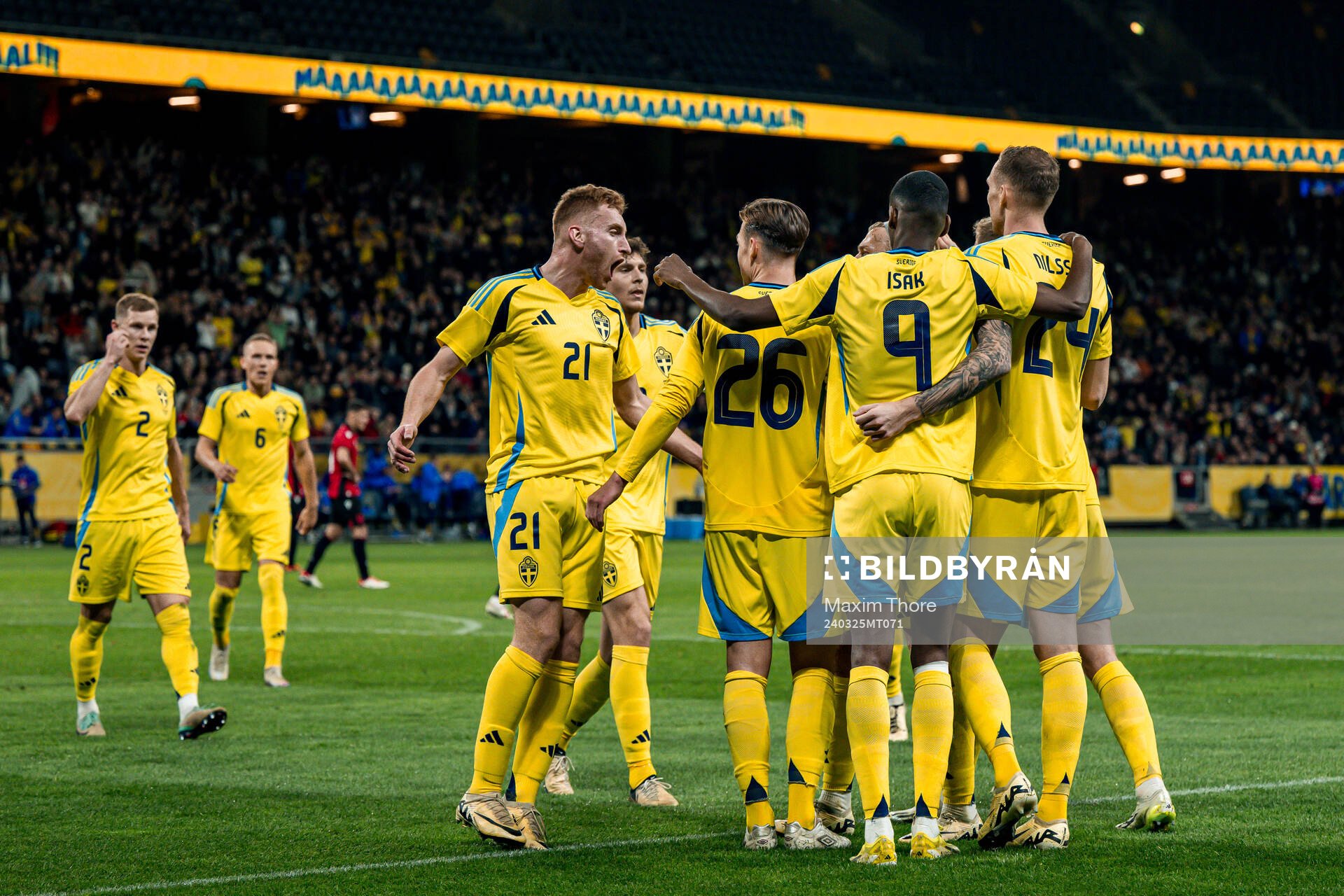 Dejan Kulusevski, Simon Olsson, , Alexander Isak and Gustaf