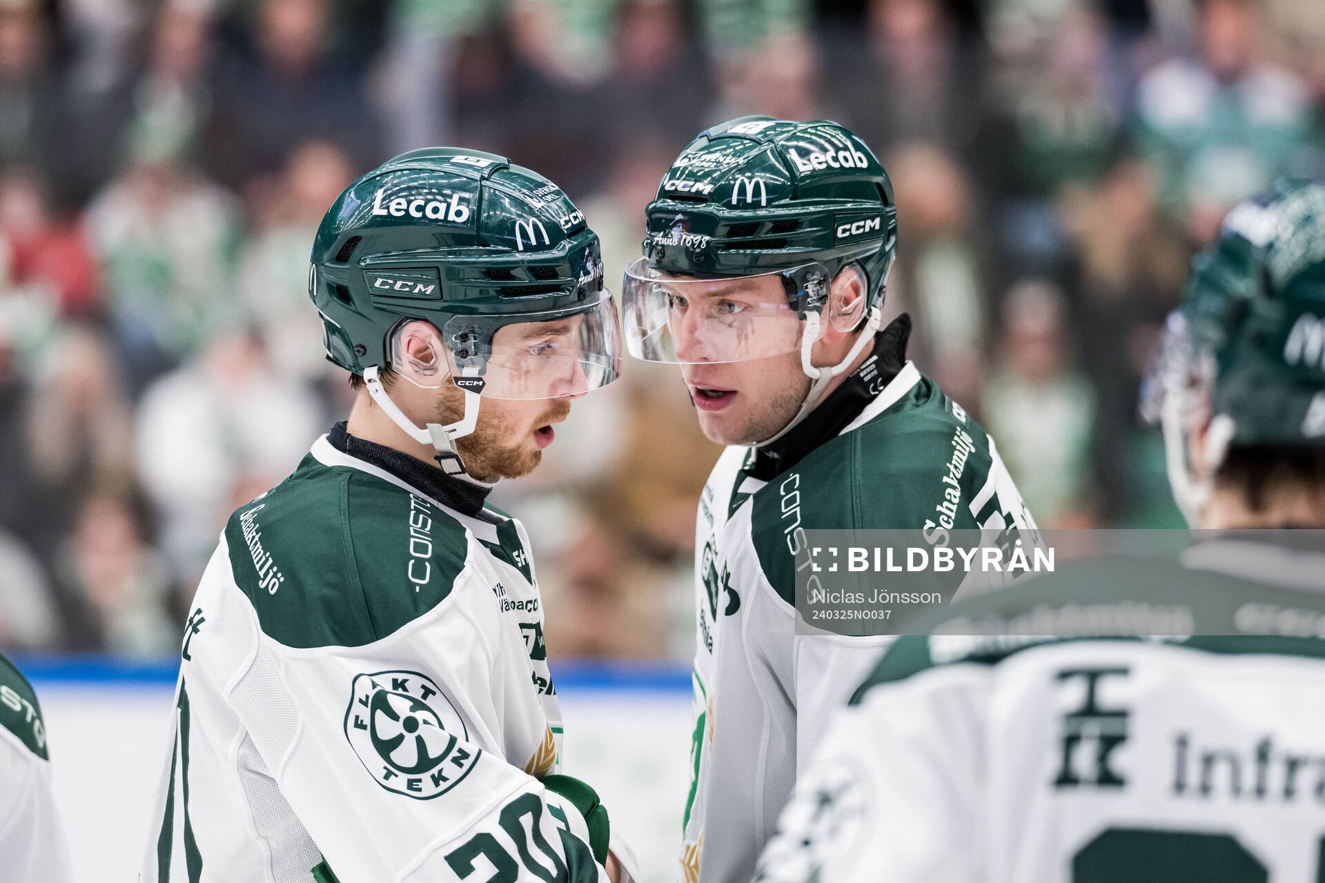 Färjestads Marcus Westfält och Victor Ejdsell