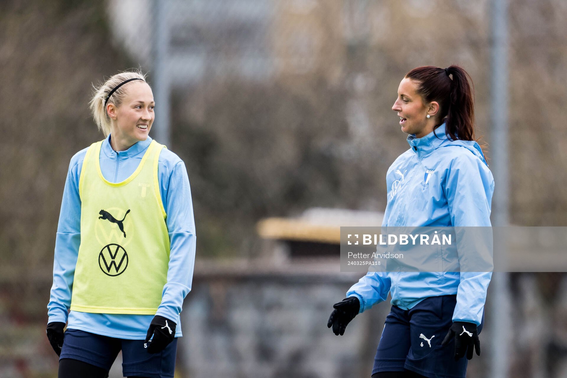 Malmö FFs Sanna Kullberg och Malin Gunnarsson