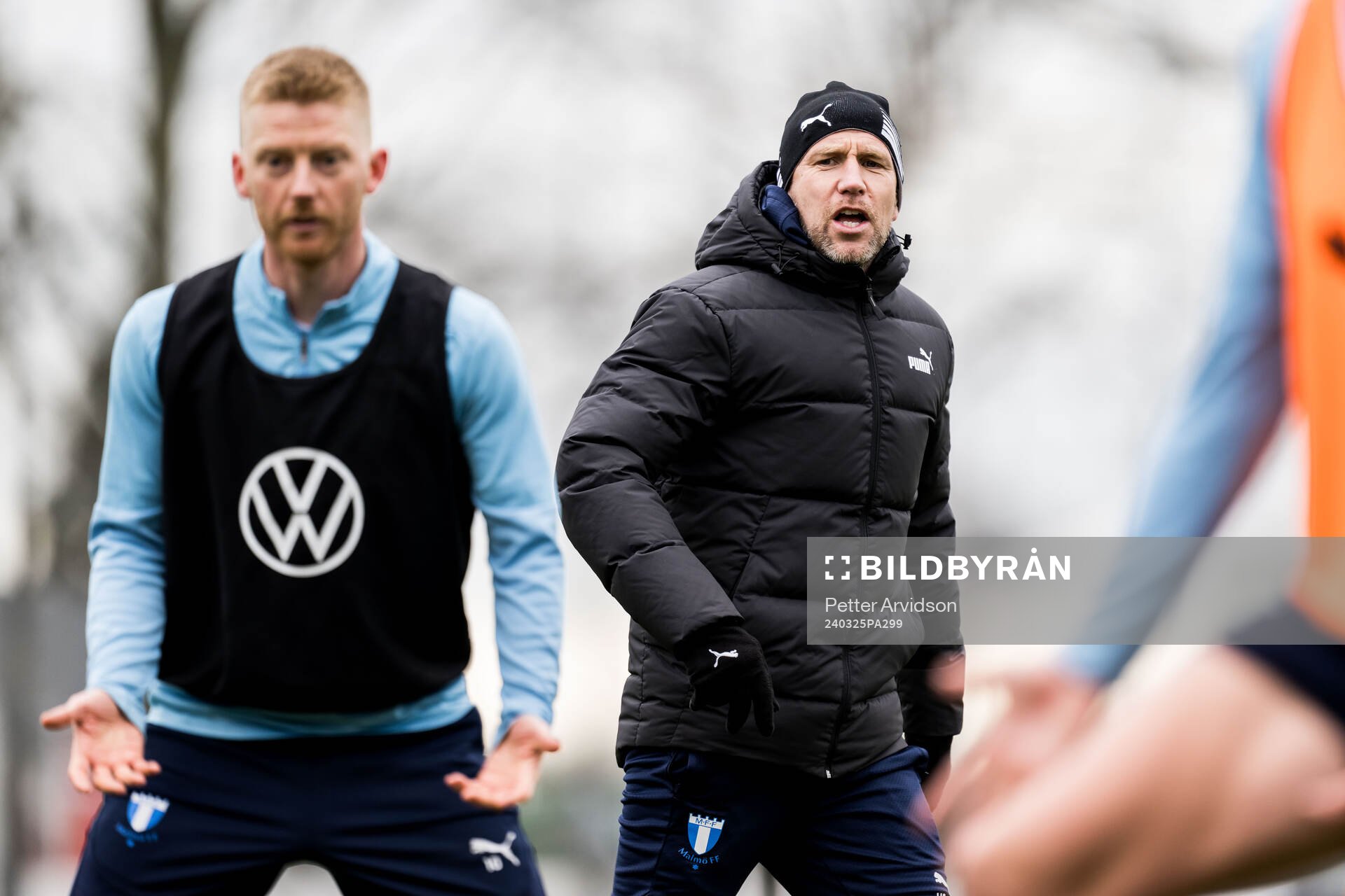 Malmö FFs Anders Christiansen och tränare Henrik Rydström