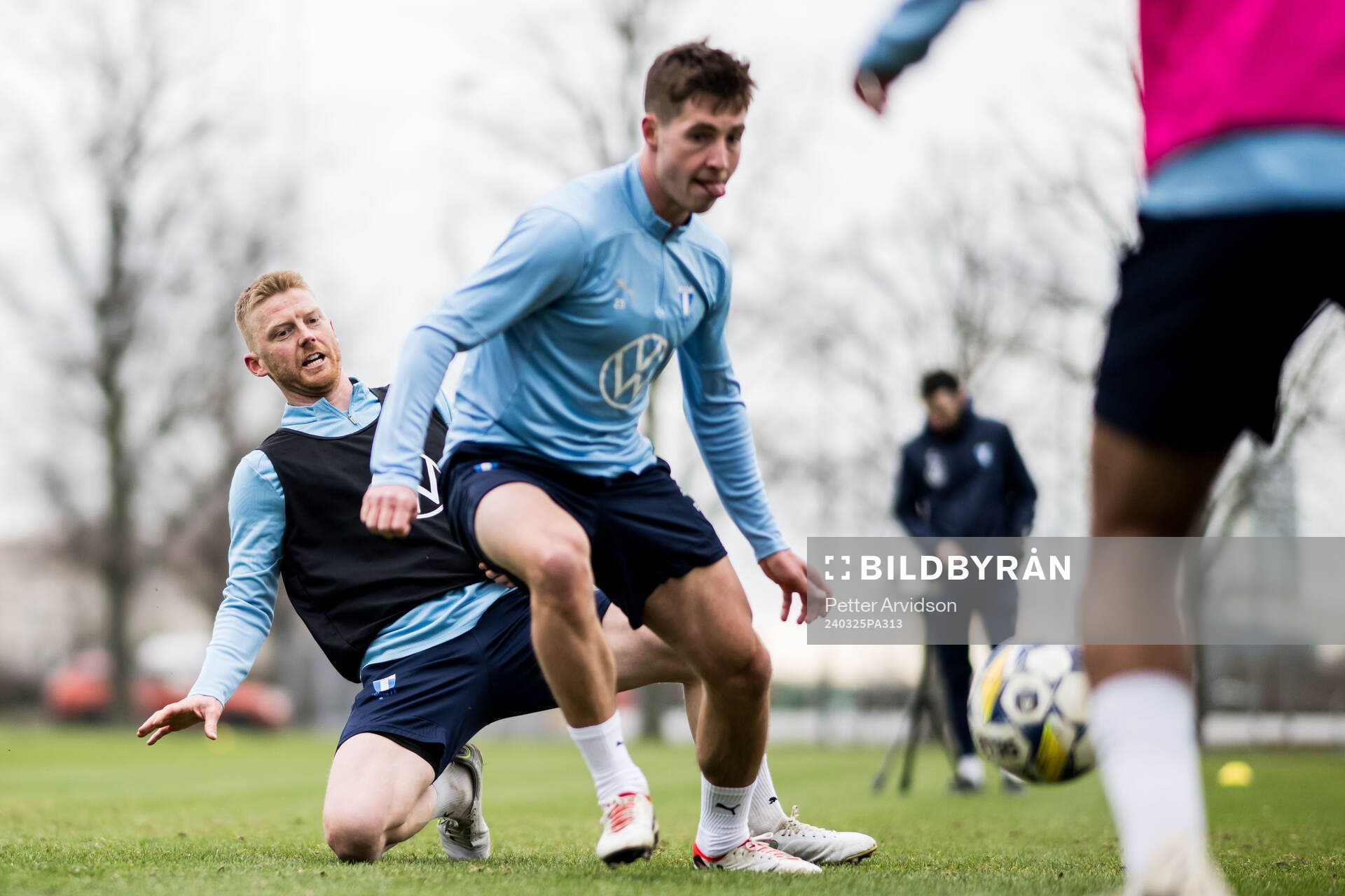 Malmö FFs Anders Christiansen och Lasse Berg Johnsen
