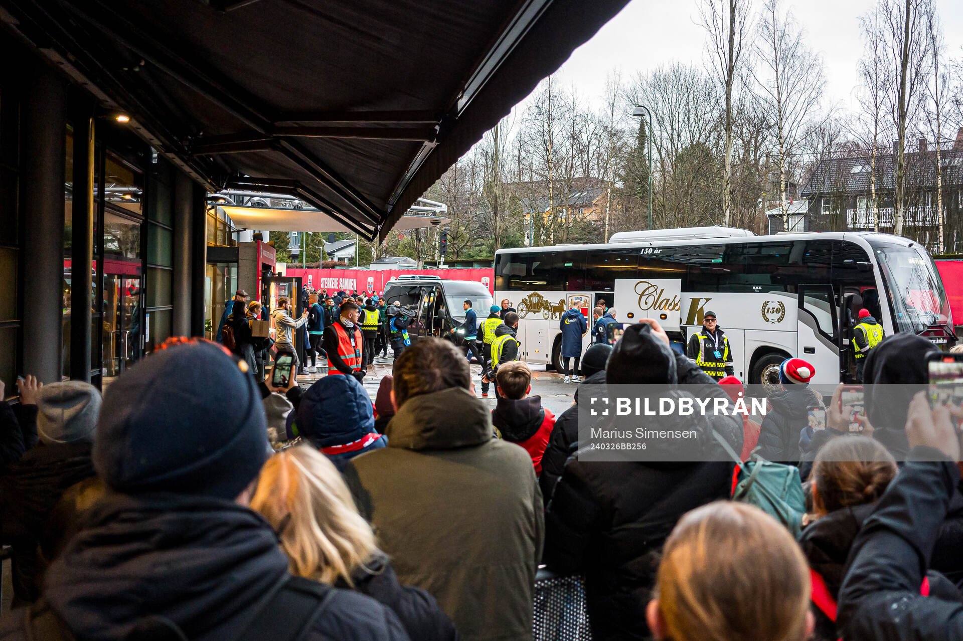 Players of Norway arrives