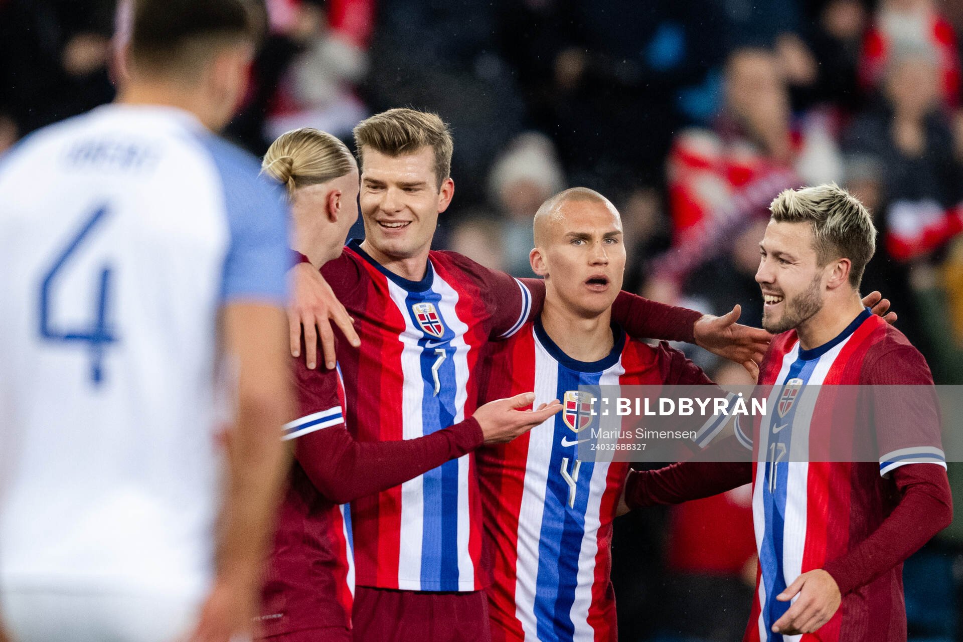 Alexander Sørloth , Erling Braut Haaland, Leo Østigård